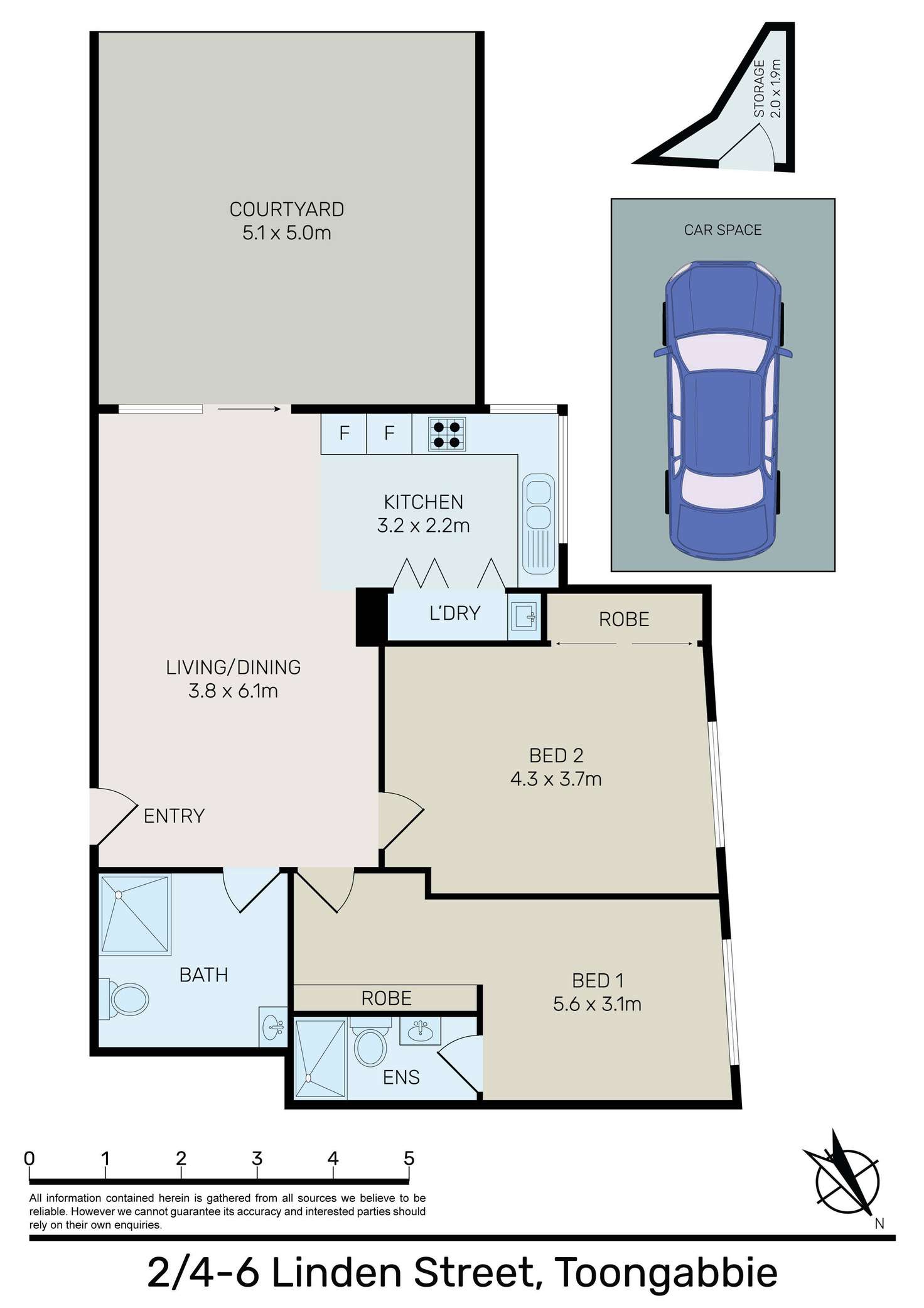 Floorplan of Homely apartment listing, 2/4-6 Linden Street, Toongabbie NSW 2146