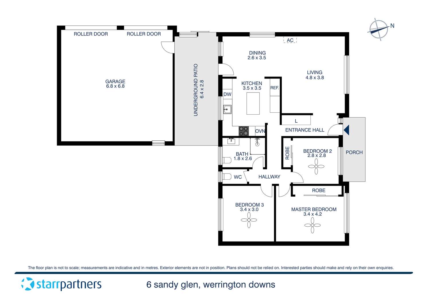 Floorplan of Homely semiDetached listing, 6 Sandy Glen, Werrington Downs NSW 2747