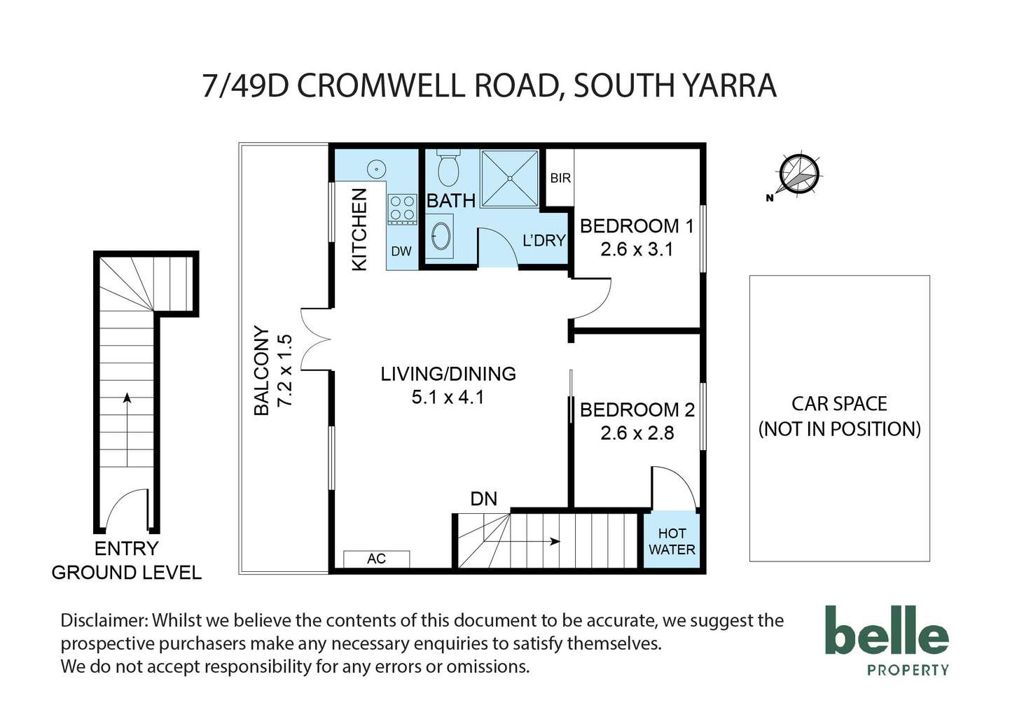 Floorplan of Homely apartment listing, 7/49D Cromwell Road, South Yarra VIC 3141