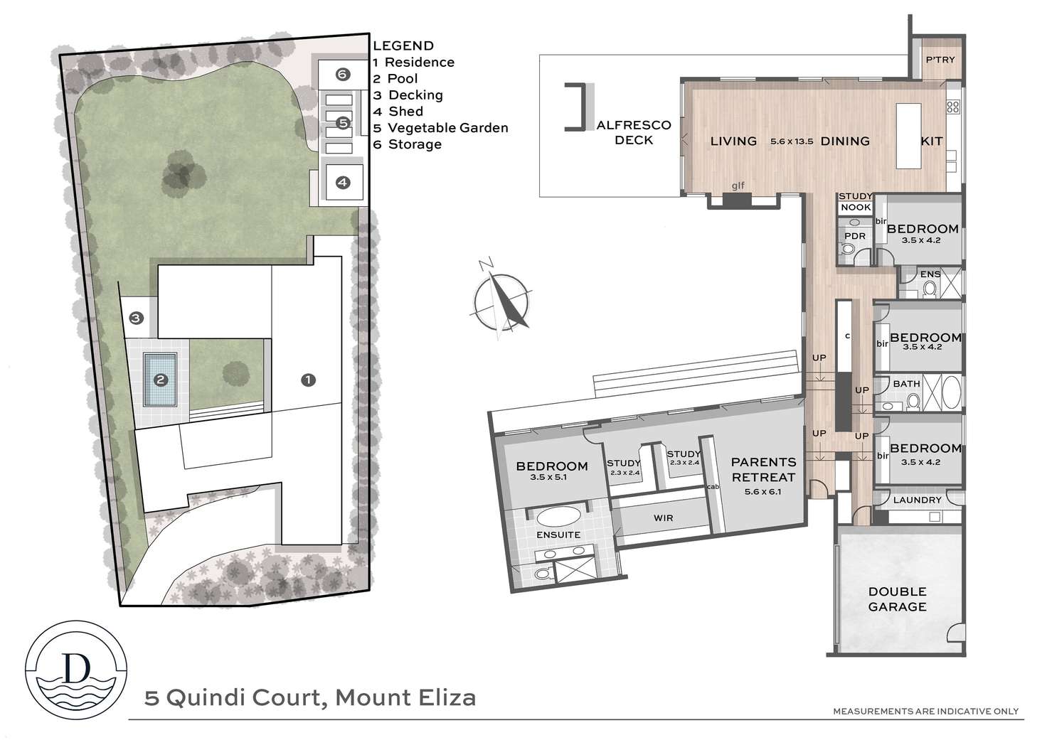 Floorplan of Homely house listing, 5 Quindi Court, Mount Eliza VIC 3930