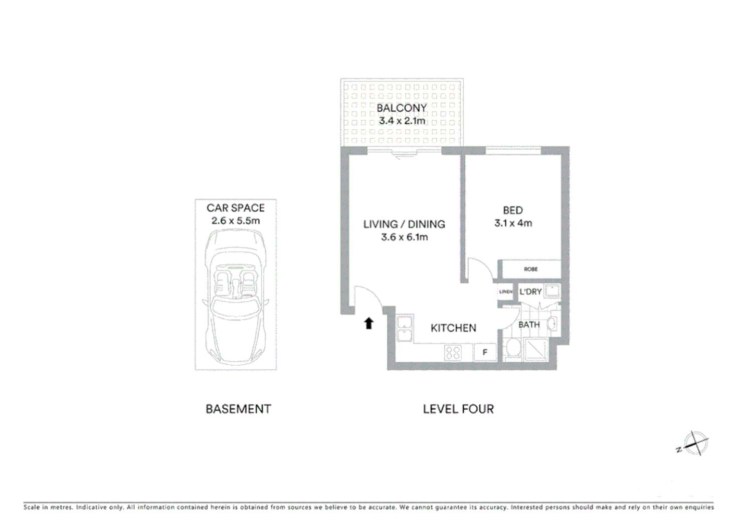 Floorplan of Homely apartment listing, 2407/32-36 Orara Street, Waitara NSW 2077