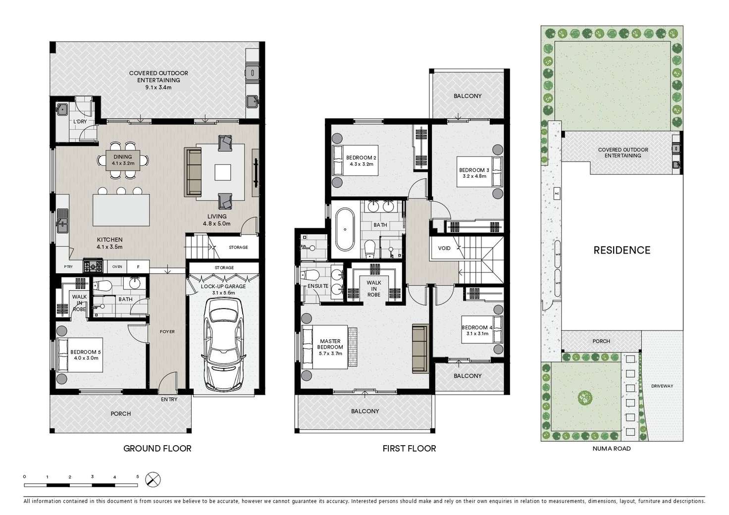 Floorplan of Homely semiDetached listing, 5 Numa Road, North Ryde NSW 2113