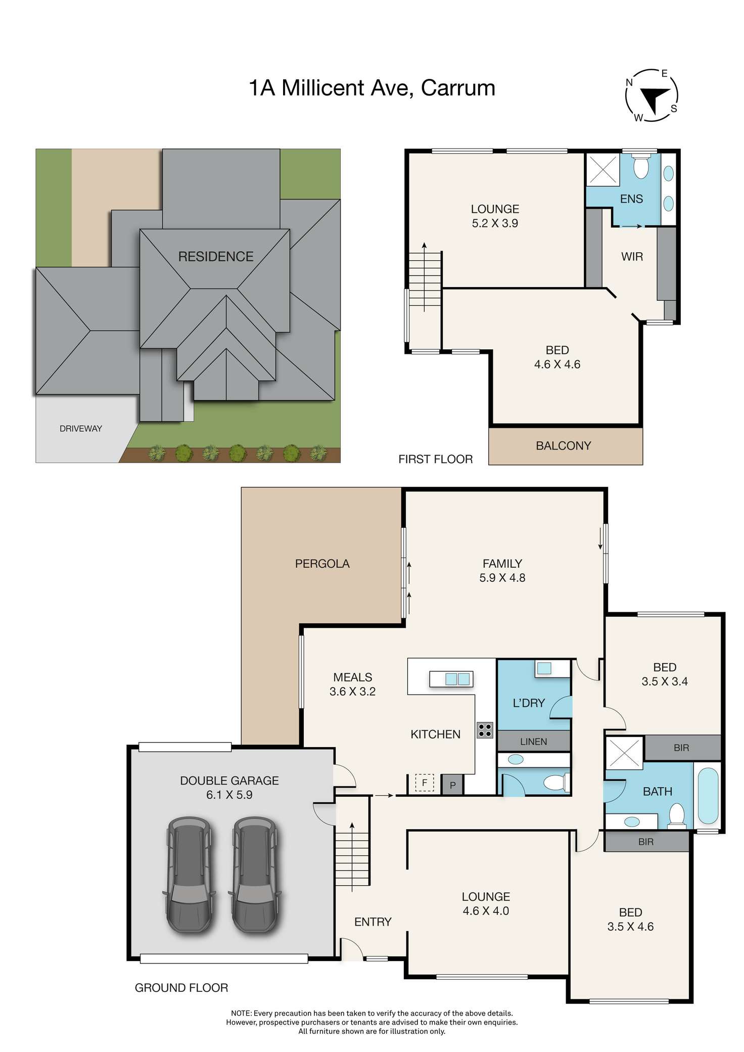 Floorplan of Homely house listing, 1A Millicent Avenue, Carrum VIC 3197