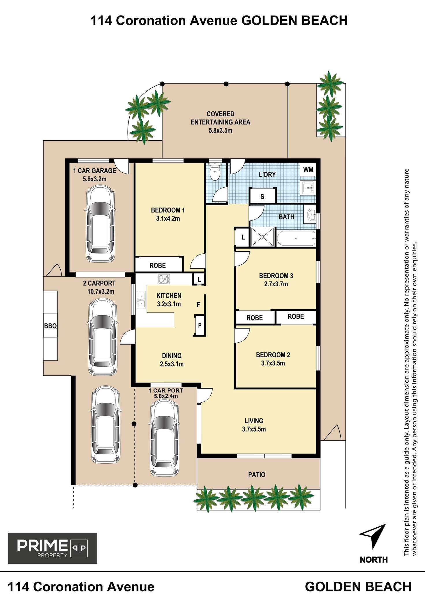 Floorplan of Homely house listing, 114 Coronation Avenue, Golden Beach QLD 4551