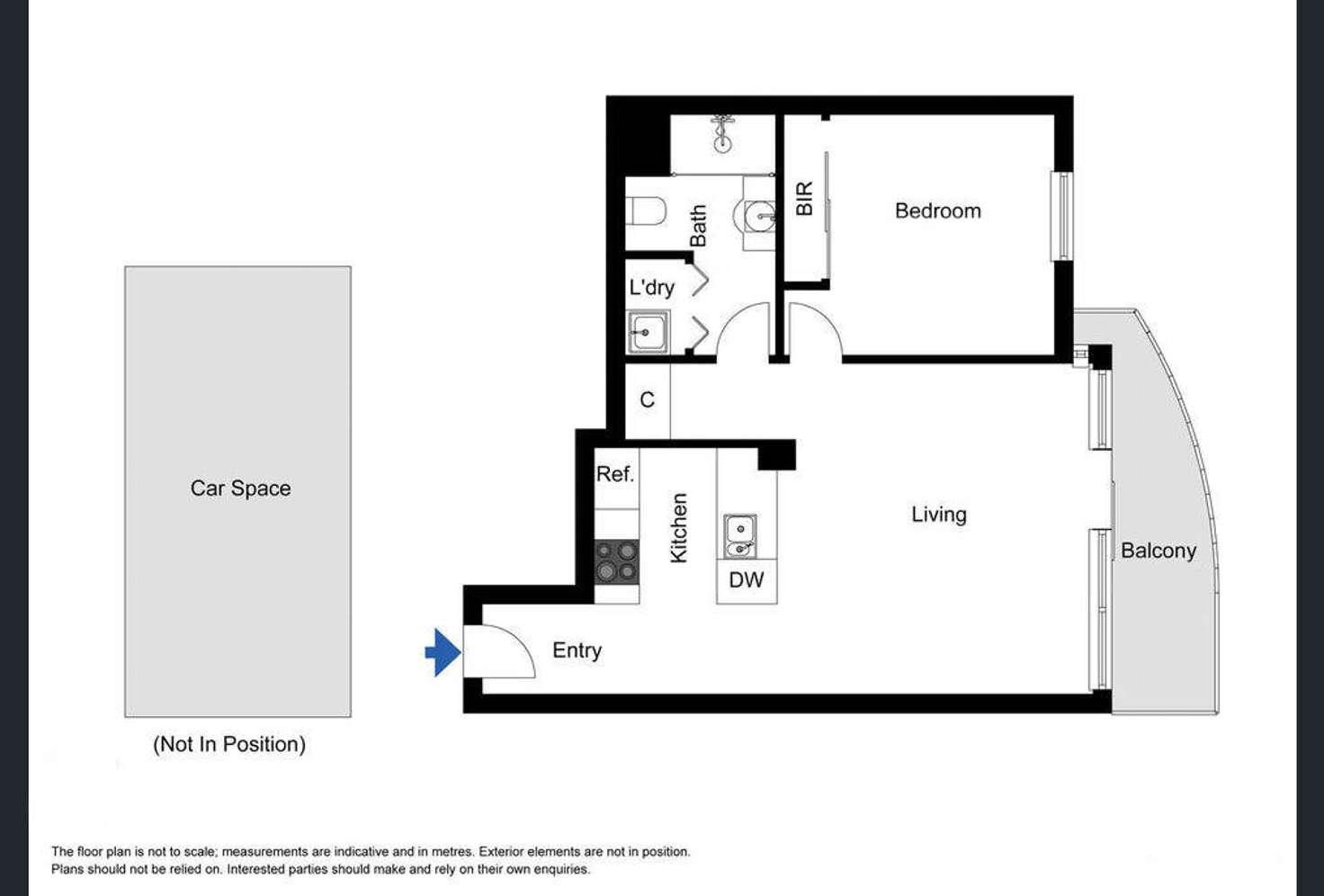 Floorplan of Homely unit listing, 806/28 Bank Street, South Melbourne VIC 3205