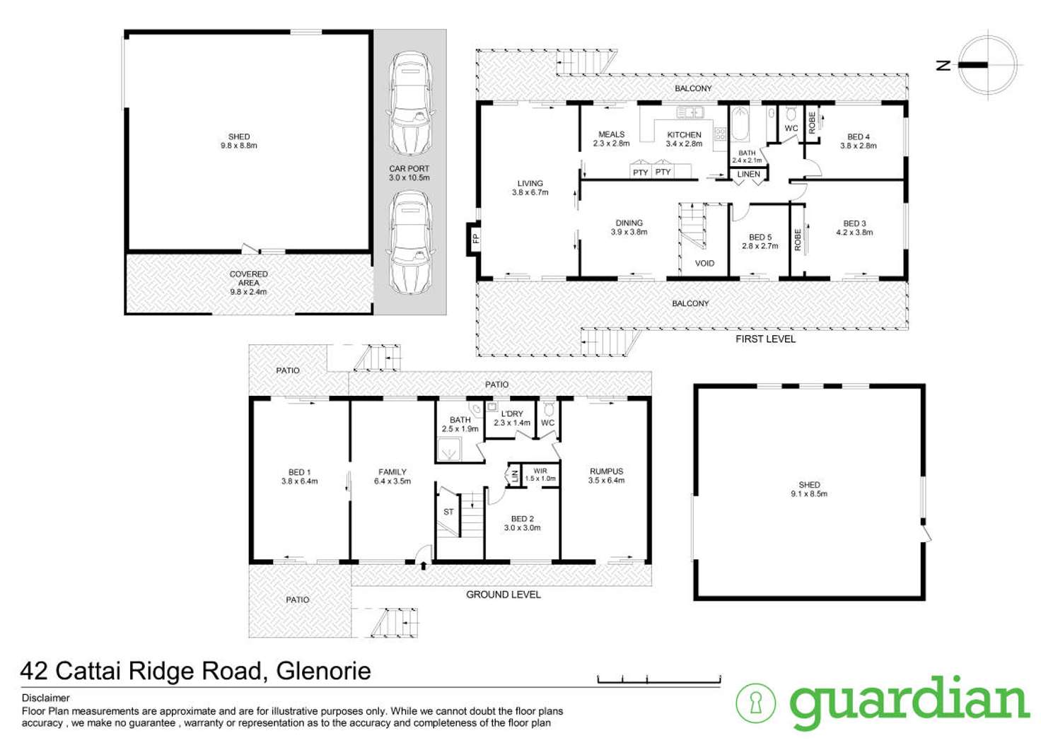 Floorplan of Homely acreageSemiRural listing, 42 Cattai Ridge Road, Glenorie NSW 2157