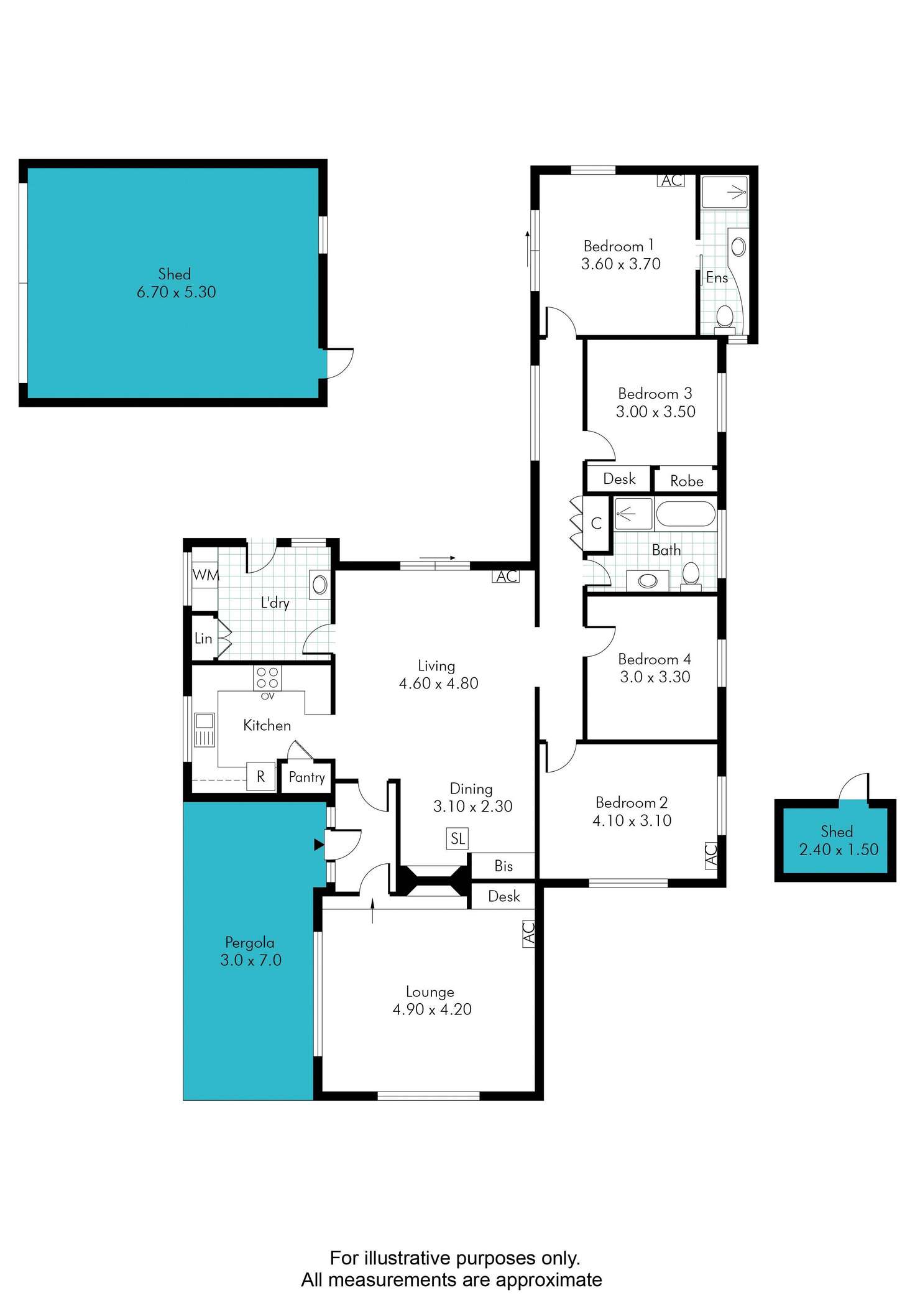 Floorplan of Homely house listing, 5 Cunard Drive, Hawthorndene SA 5051