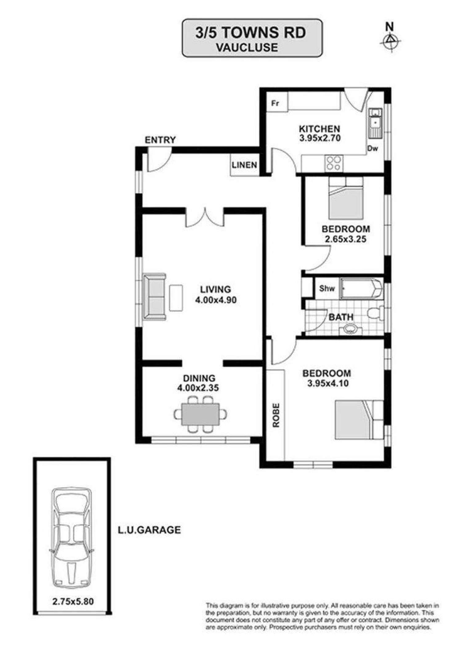 Floorplan of Homely apartment listing, 3/5 Towns Road, Vaucluse NSW 2030