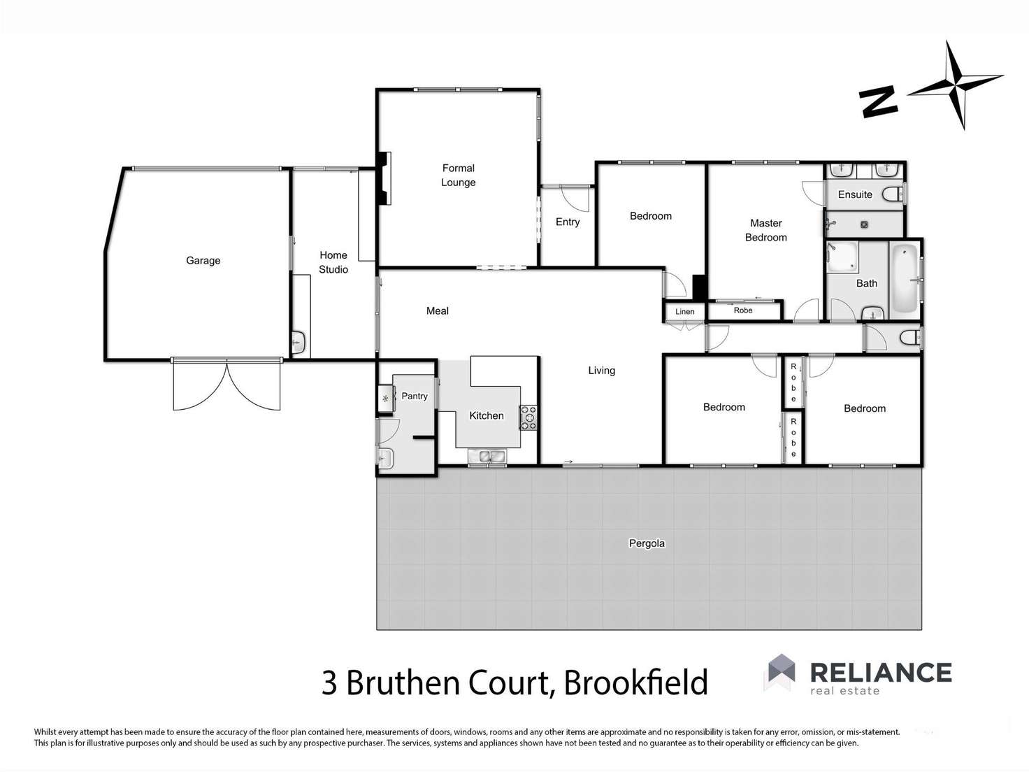 Floorplan of Homely house listing, 3 Bruthen Court, Brookfield VIC 3338
