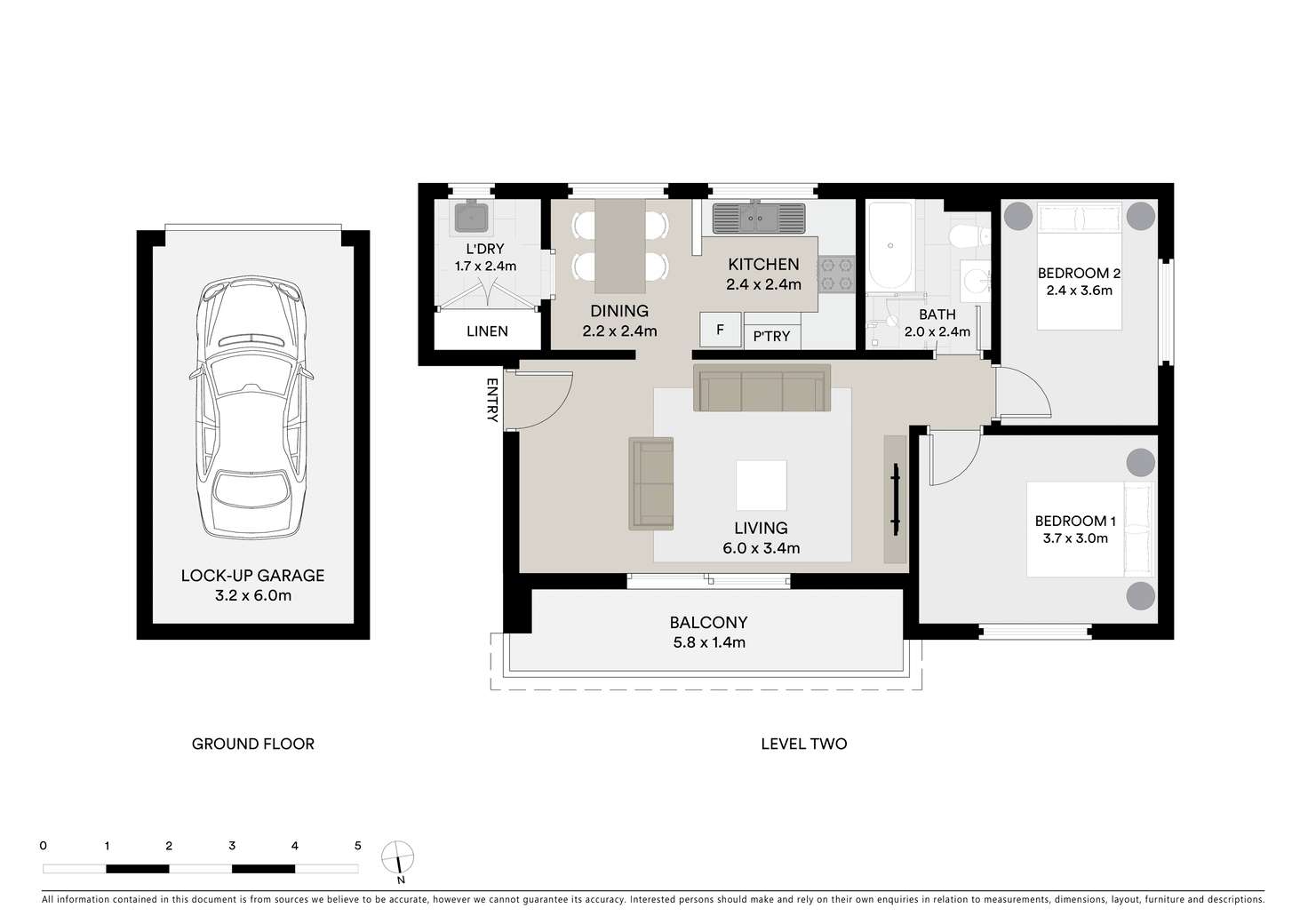 Floorplan of Homely apartment listing, 16/29 Tullimbar Road, Cronulla NSW 2230