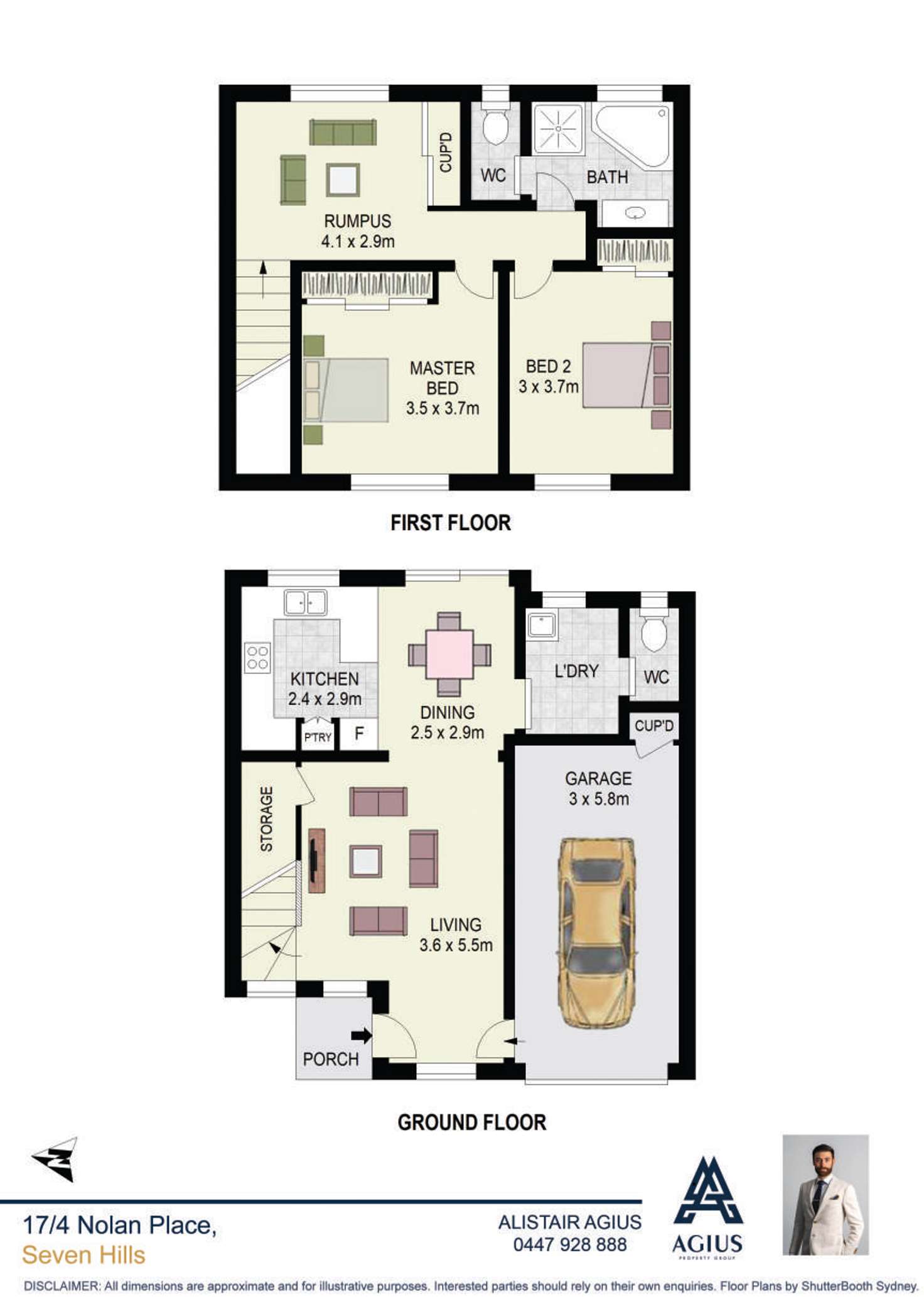 Floorplan of Homely townhouse listing, 17/4 Nolan Place, Seven Hills NSW 2147