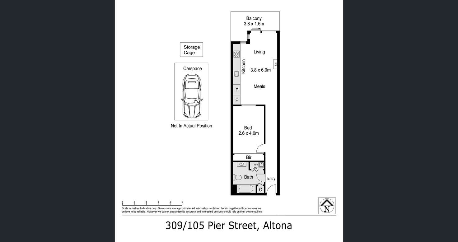 Floorplan of Homely apartment listing, 309/105 Pier Street, Altona VIC 3018