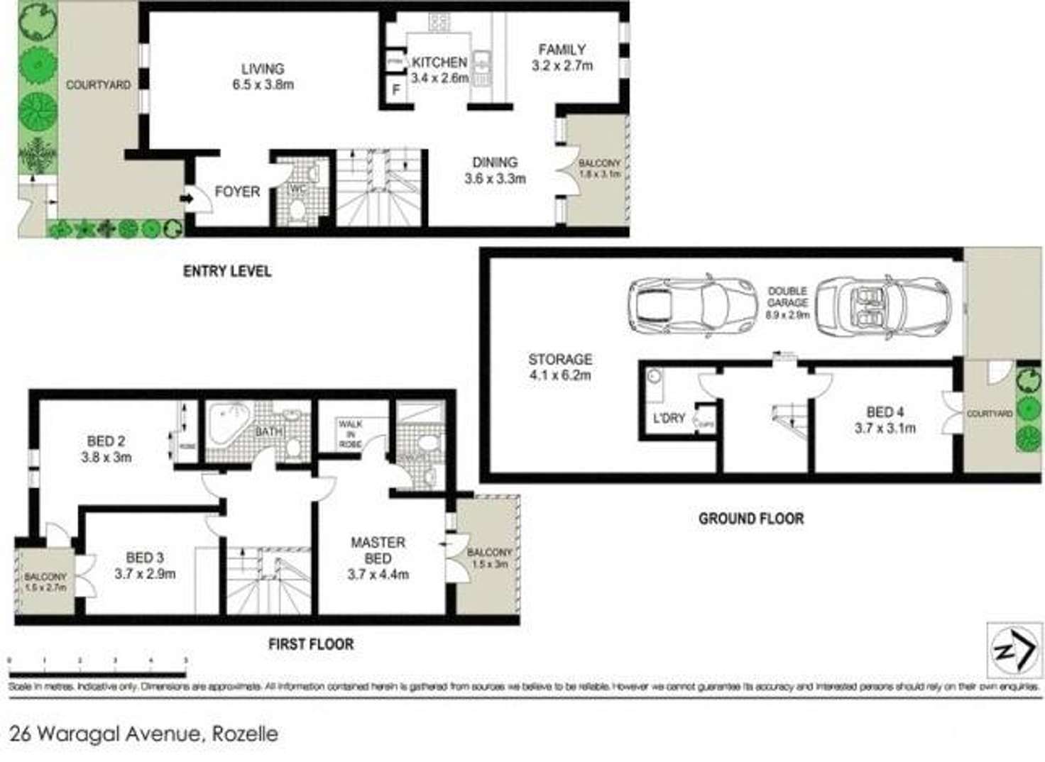 Floorplan of Homely house listing, 26 Waragal Avenue, Rozelle NSW 2039