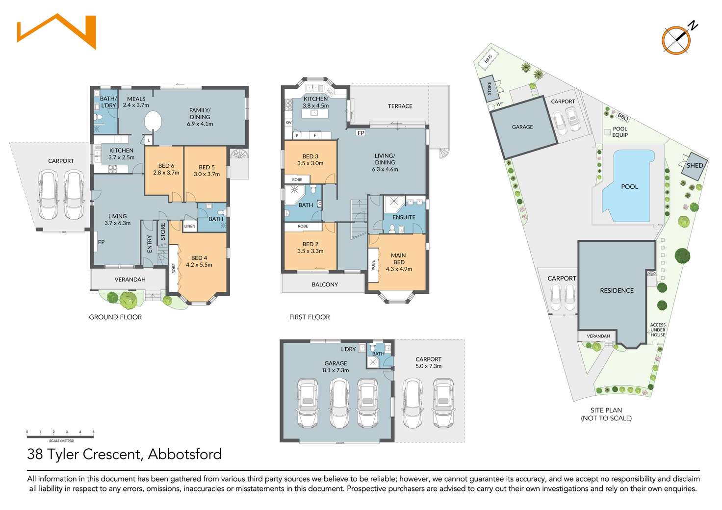 Floorplan of Homely house listing, 38 Tyler Crescent, Abbotsford NSW 2046