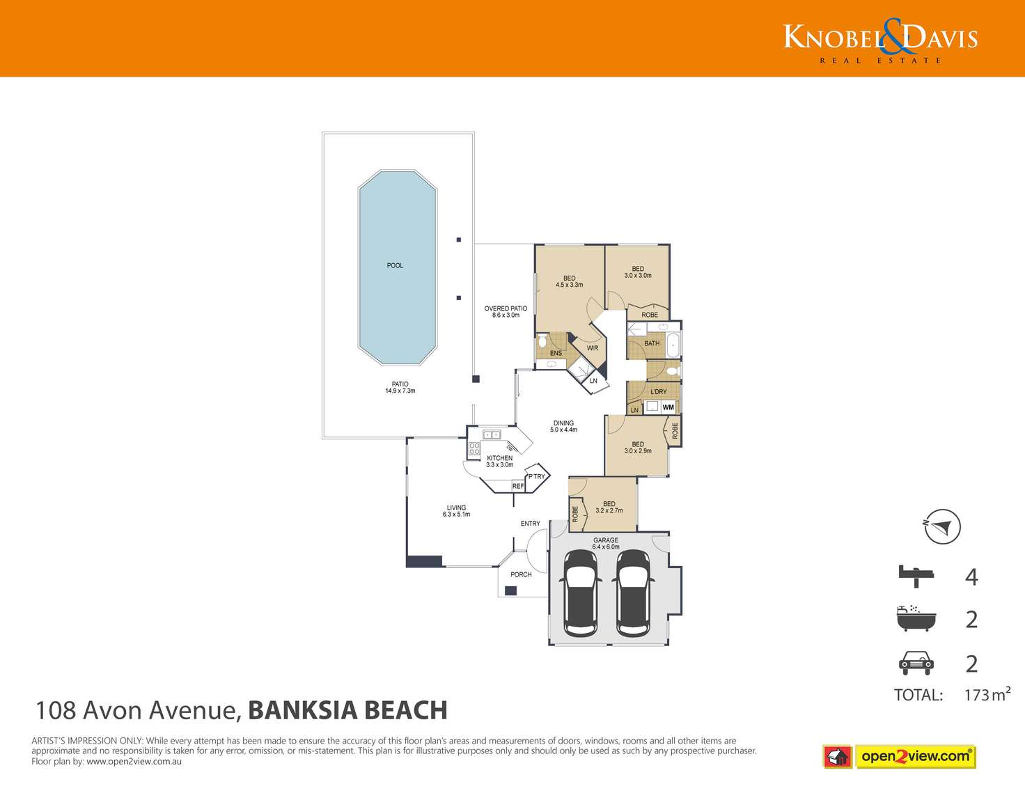 Floorplan of Homely house listing, 108 Avon Avenue, Banksia Beach QLD 4507