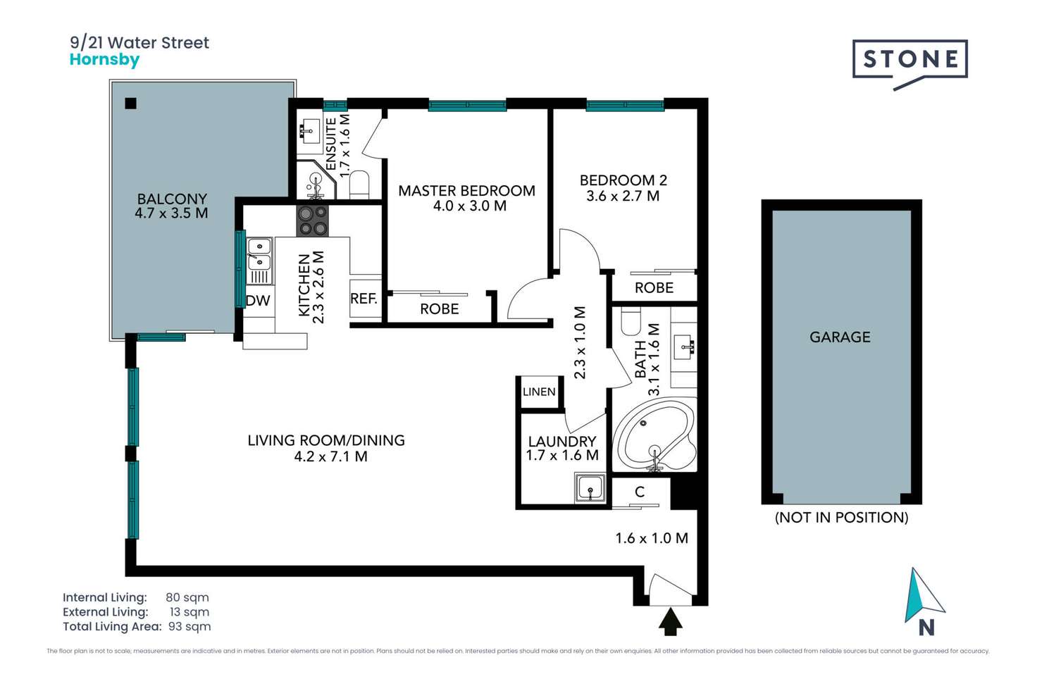 Floorplan of Homely apartment listing, 9/21 Water Street, Hornsby NSW 2077