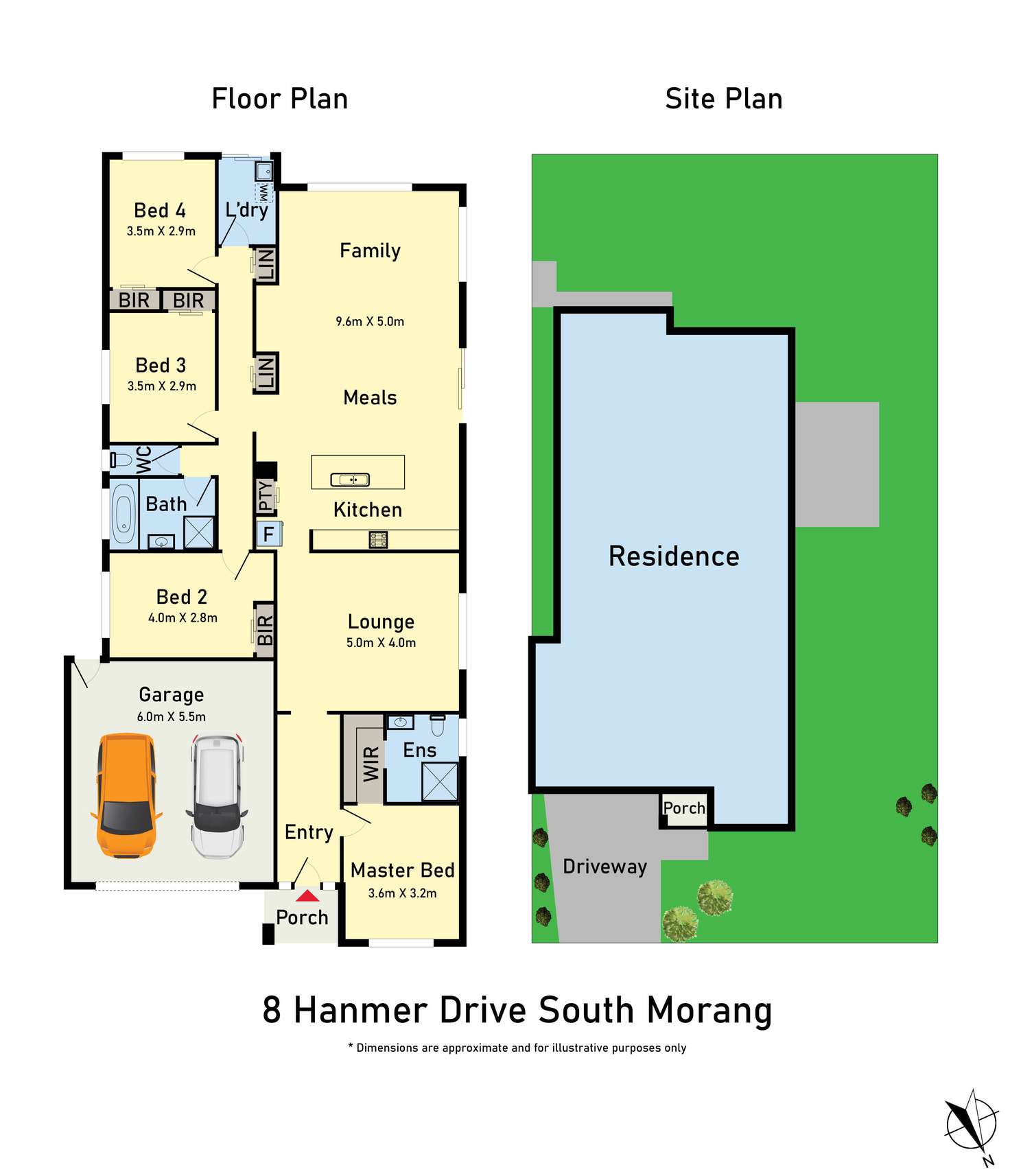 Floorplan of Homely house listing, 8 Hanmer Drive, South Morang VIC 3752