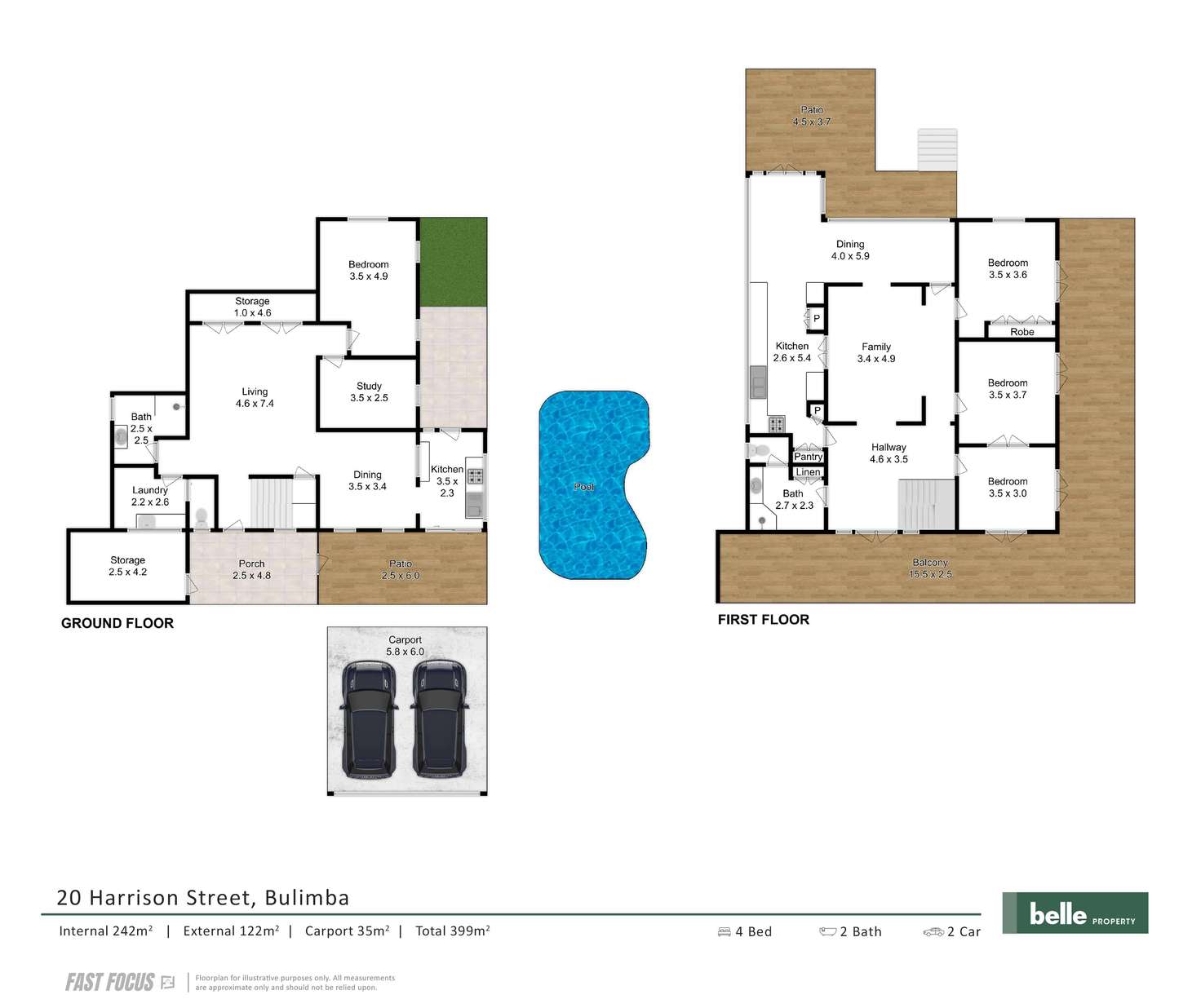 Floorplan of Homely house listing, 20 Harrison Street, Bulimba QLD 4171