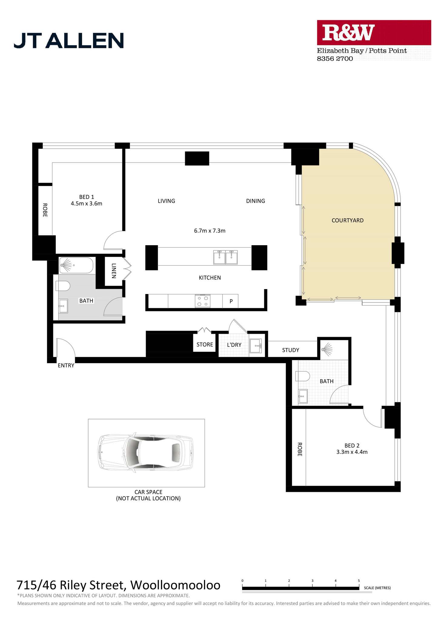 Floorplan of Homely apartment listing, 715/46-48 Riley Street, Woolloomooloo NSW 2011