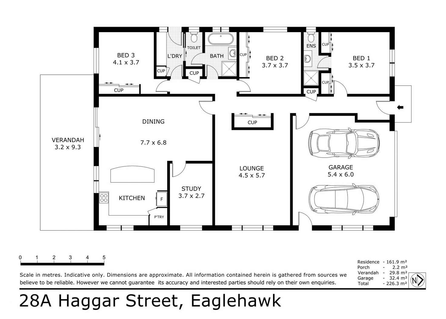 Floorplan of Homely house listing, 28A Haggar Street, Eaglehawk VIC 3556