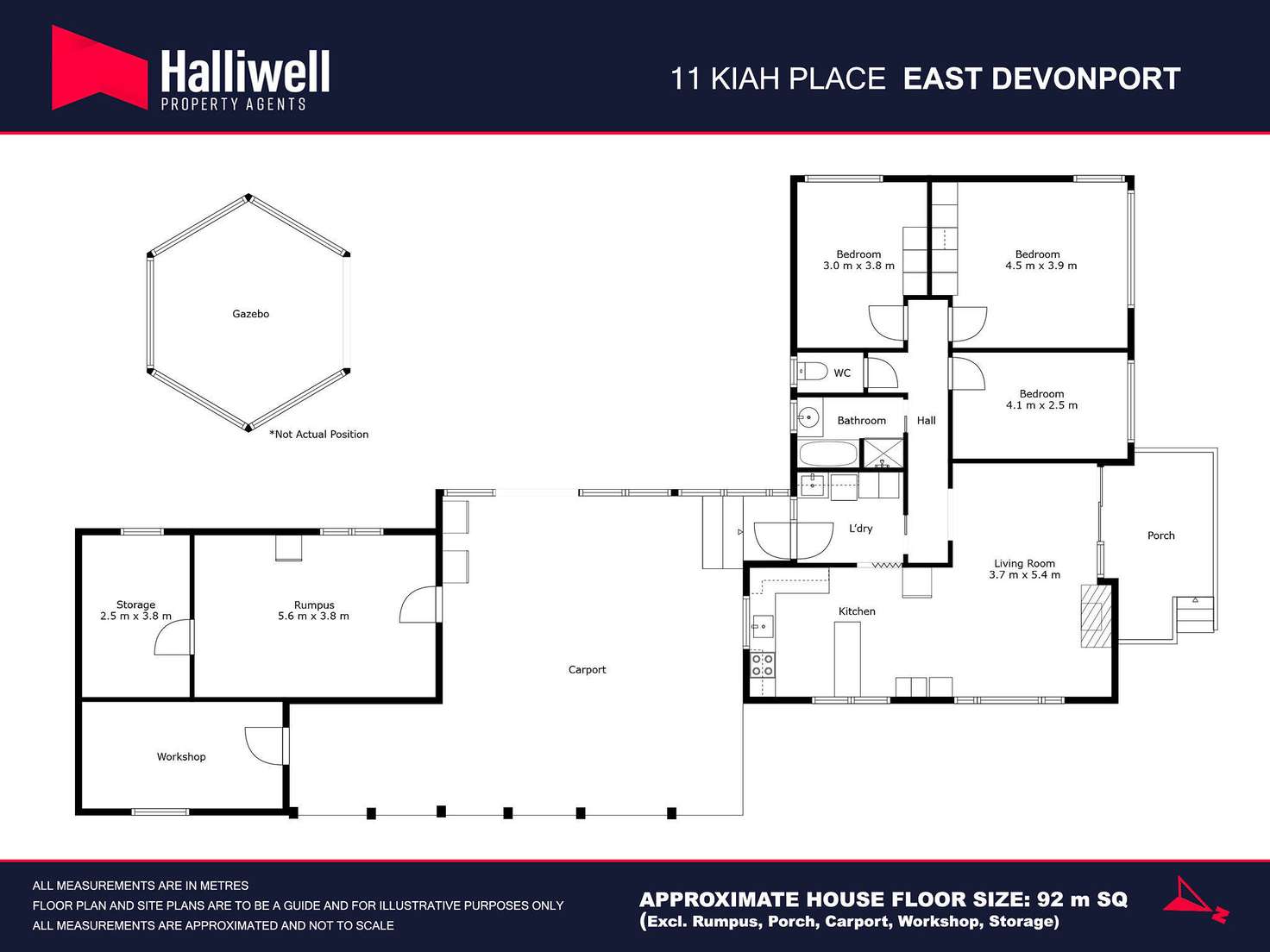 Floorplan of Homely house listing, 11 Kiah Place, East Devonport TAS 7310