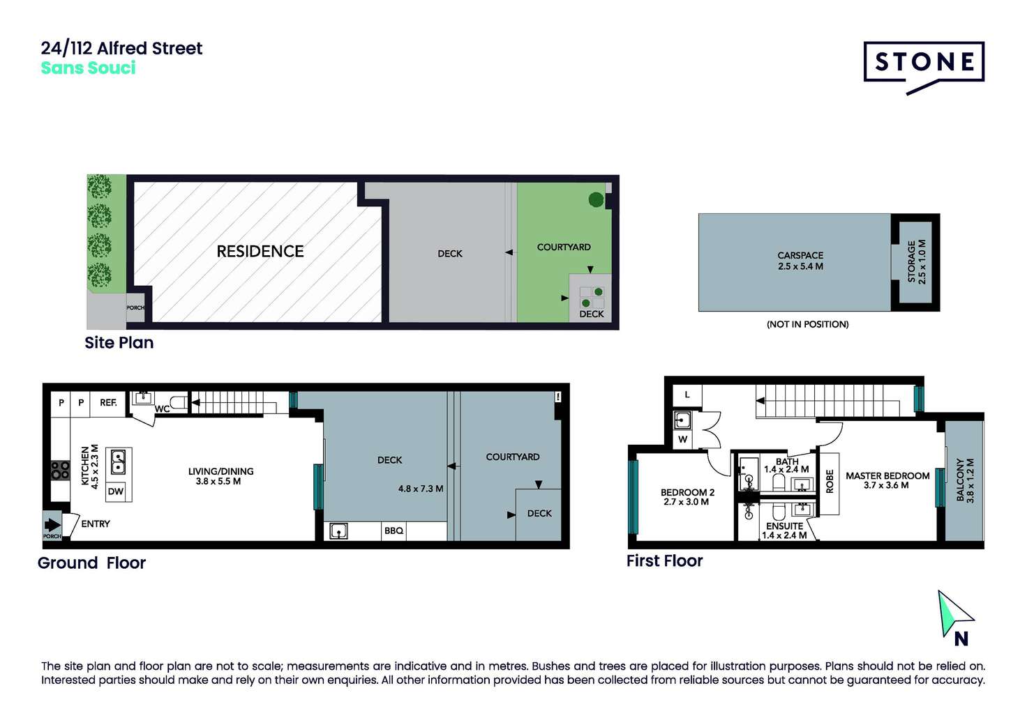 Floorplan of Homely townhouse listing, 24/112 Alfred Street, Sans Souci NSW 2219
