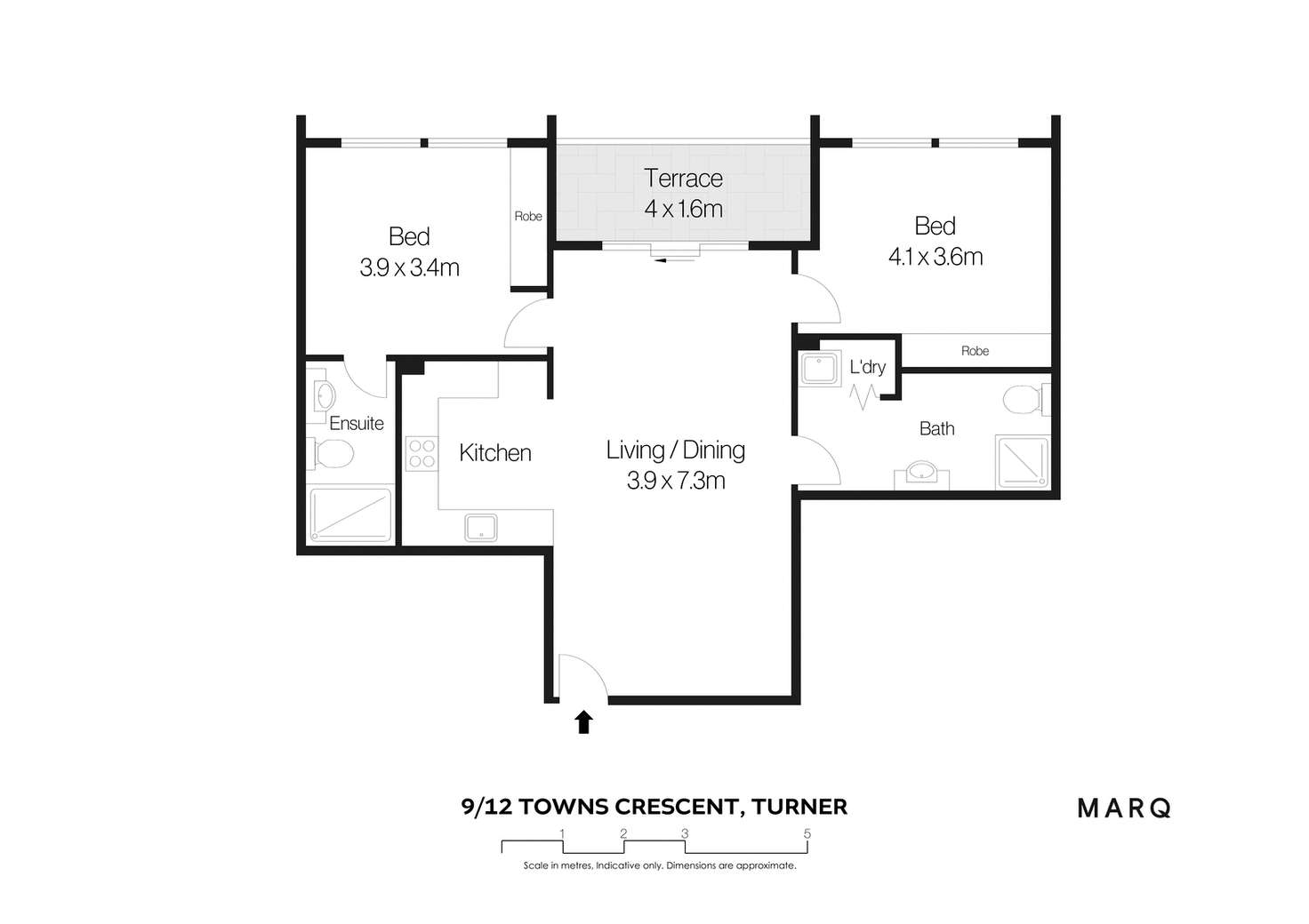 Floorplan of Homely house listing, 9/12 Towns Crescent, Turner ACT 2612