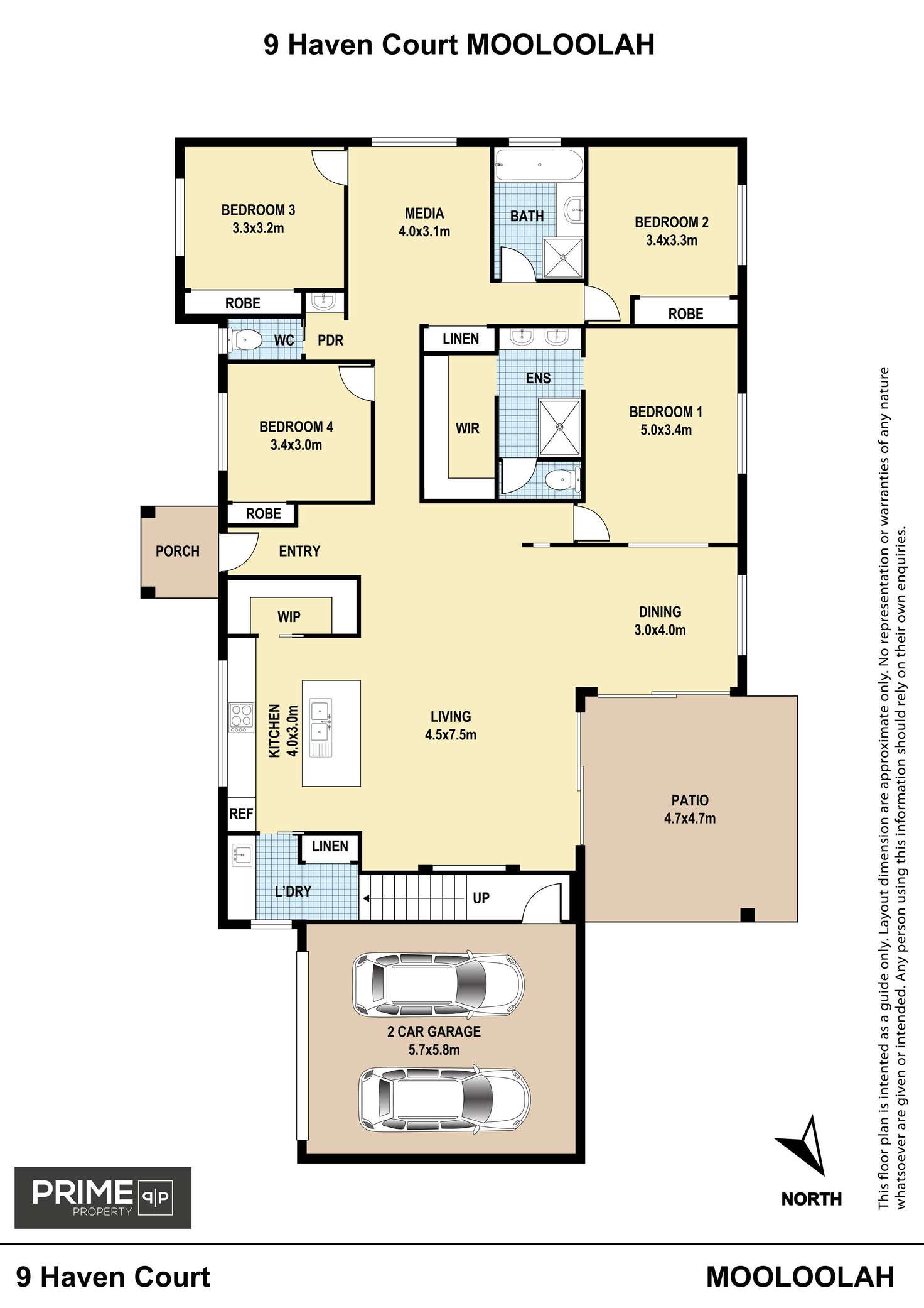 Floorplan of Homely house listing, 9 Haven Court, Mooloolah Valley QLD 4553