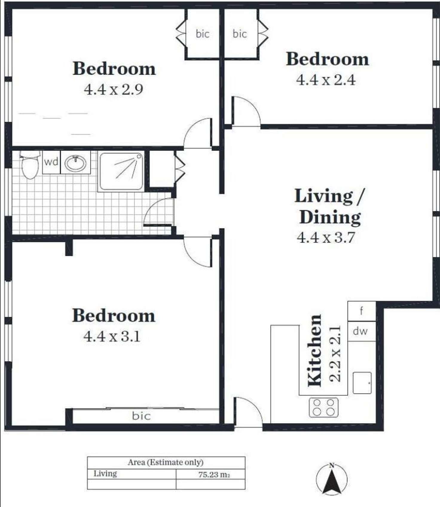 Floorplan of Homely apartment listing, 11/38 Gordon Street, Glenelg SA 5045