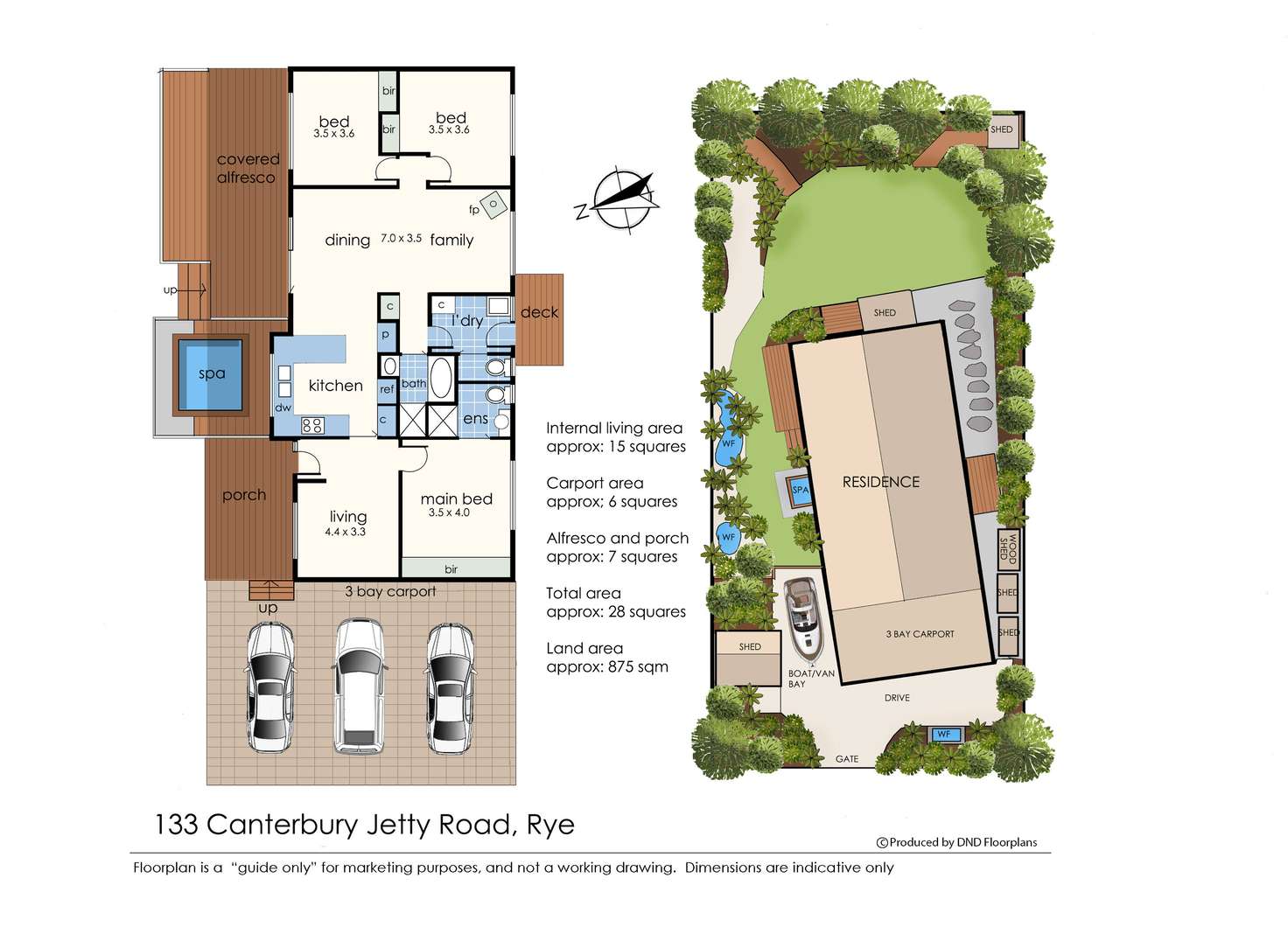 Floorplan of Homely house listing, 133 Canterbury Jetty Road, Rye VIC 3941