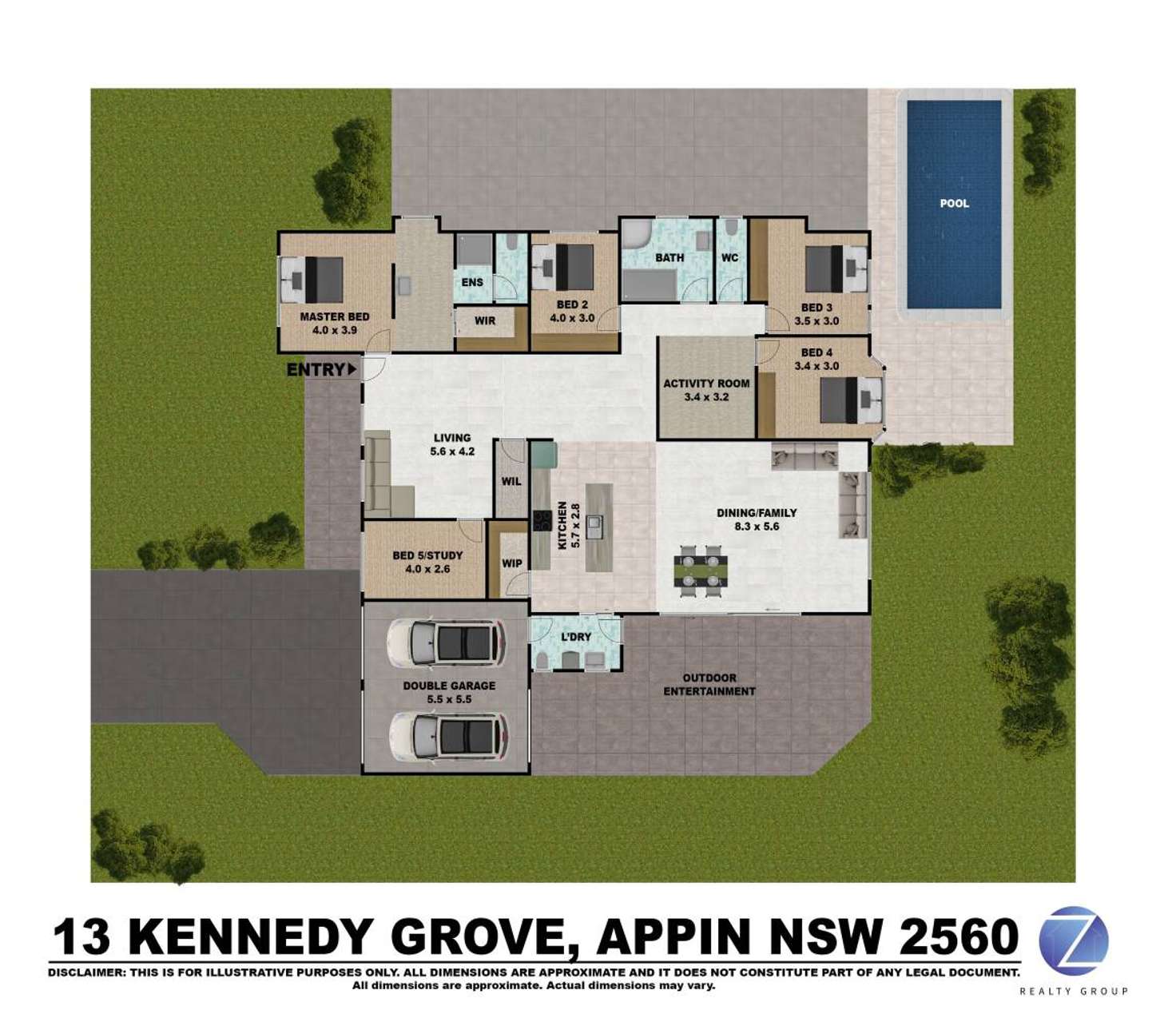 Floorplan of Homely house listing, 13 Kennedy Grove, Appin NSW 2560