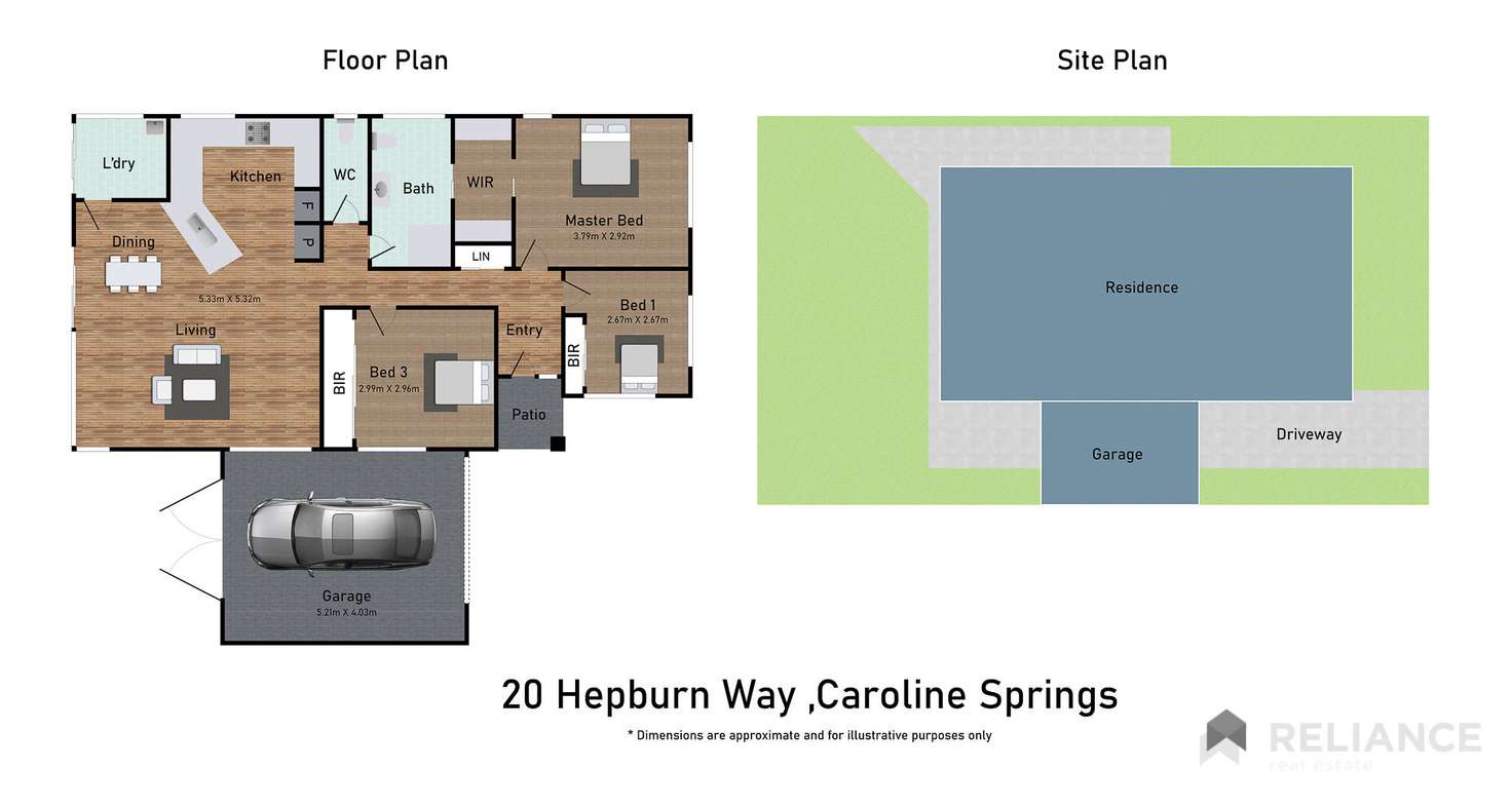 Floorplan of Homely house listing, 20 Hepburn Way, Caroline Springs VIC 3023