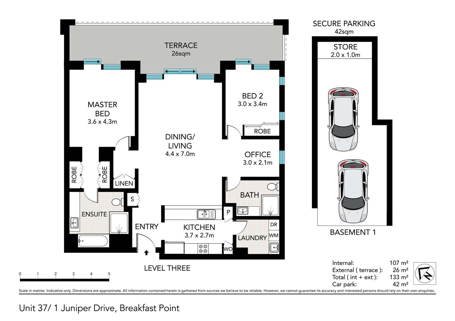 Floorplan of Homely apartment listing, 37/1 Juniper Drive, Breakfast Point NSW 2137