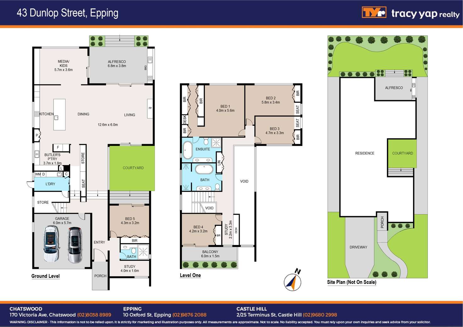 Floorplan of Homely house listing, 43 Dunlop Street, Epping NSW 2121