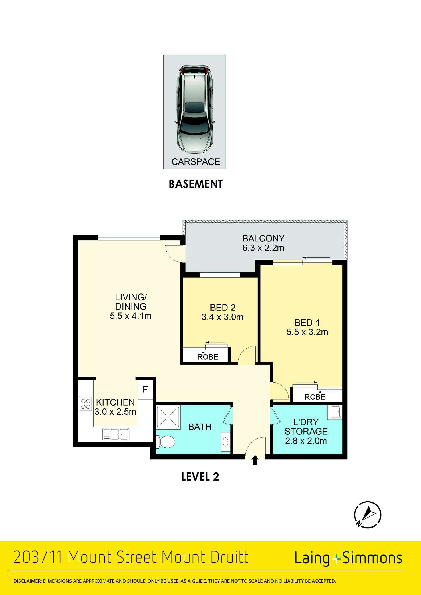 Floorplan of Homely unit listing, 203/11 Mount Street, Mount Druitt NSW 2770