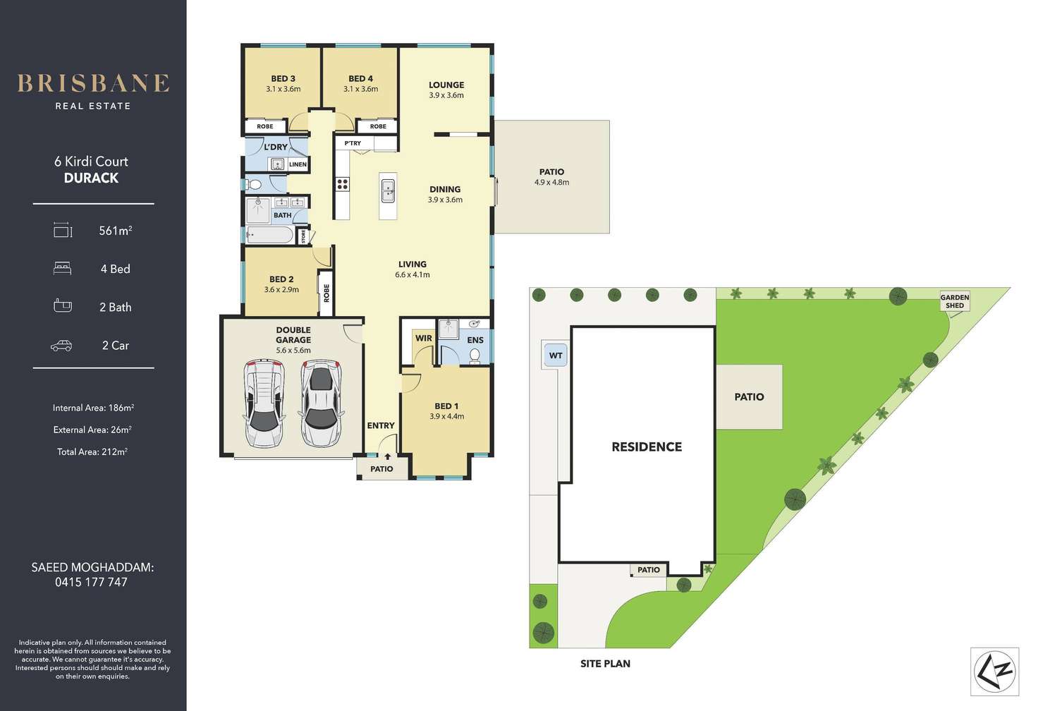 Floorplan of Homely house listing, 6 Kirdi Court, Durack QLD 4077