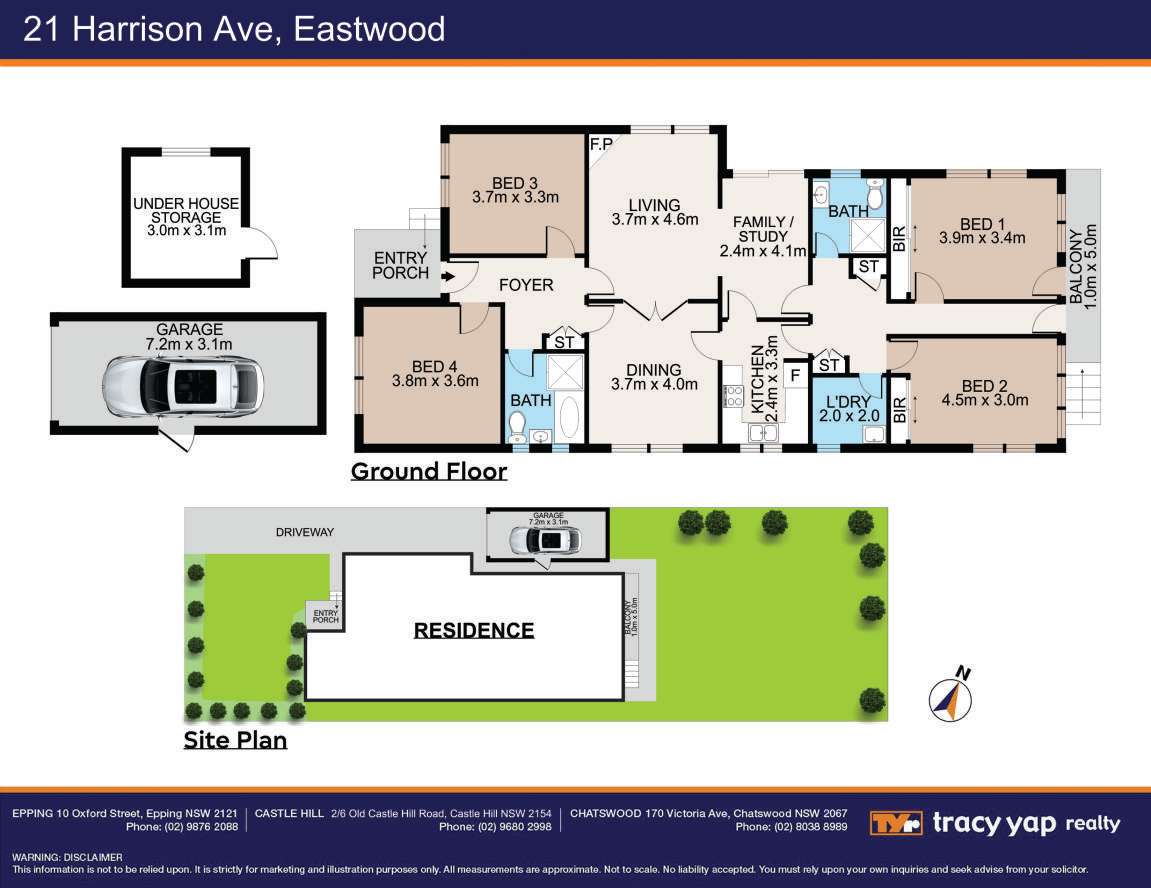 Floorplan of Homely house listing, 21 Harrison Avenue, Eastwood NSW 2122