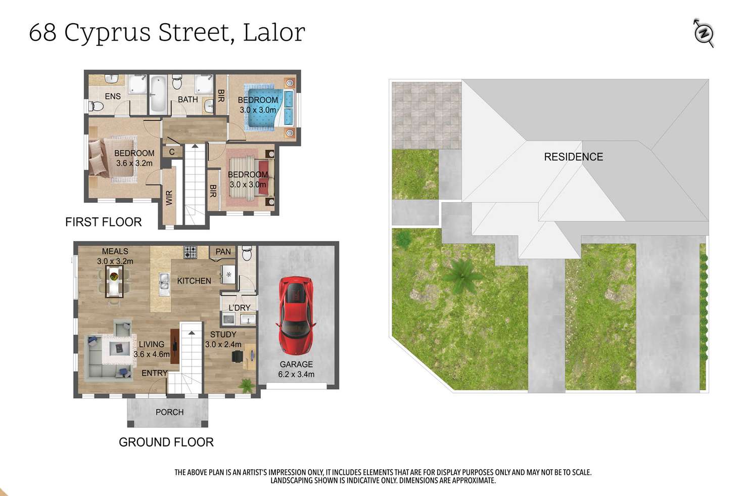 Floorplan of Homely house listing, 68 Cyprus Street, Lalor VIC 3075