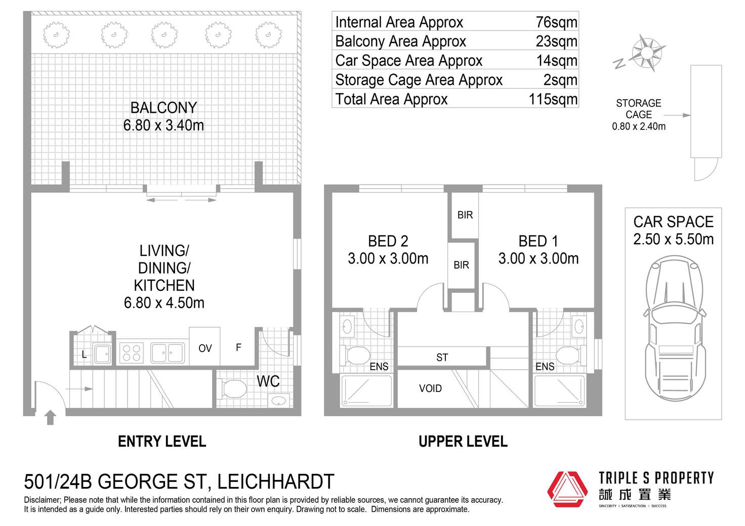 Floorplan of Homely apartment listing, 501/24B George Street, Leichhardt NSW 2040