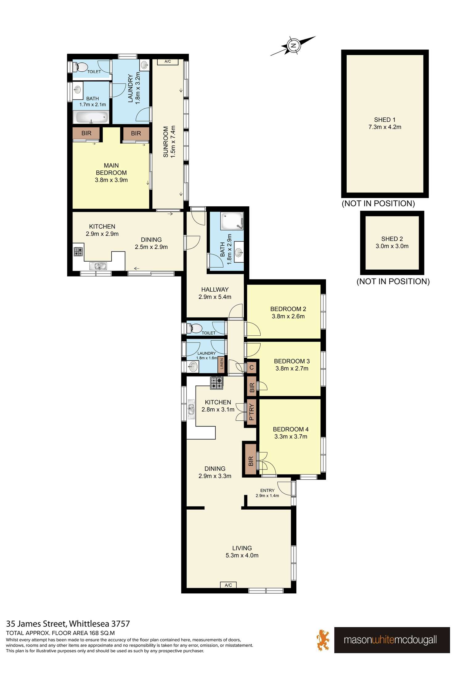 Floorplan of Homely house listing, 35 James Street, Whittlesea VIC 3757