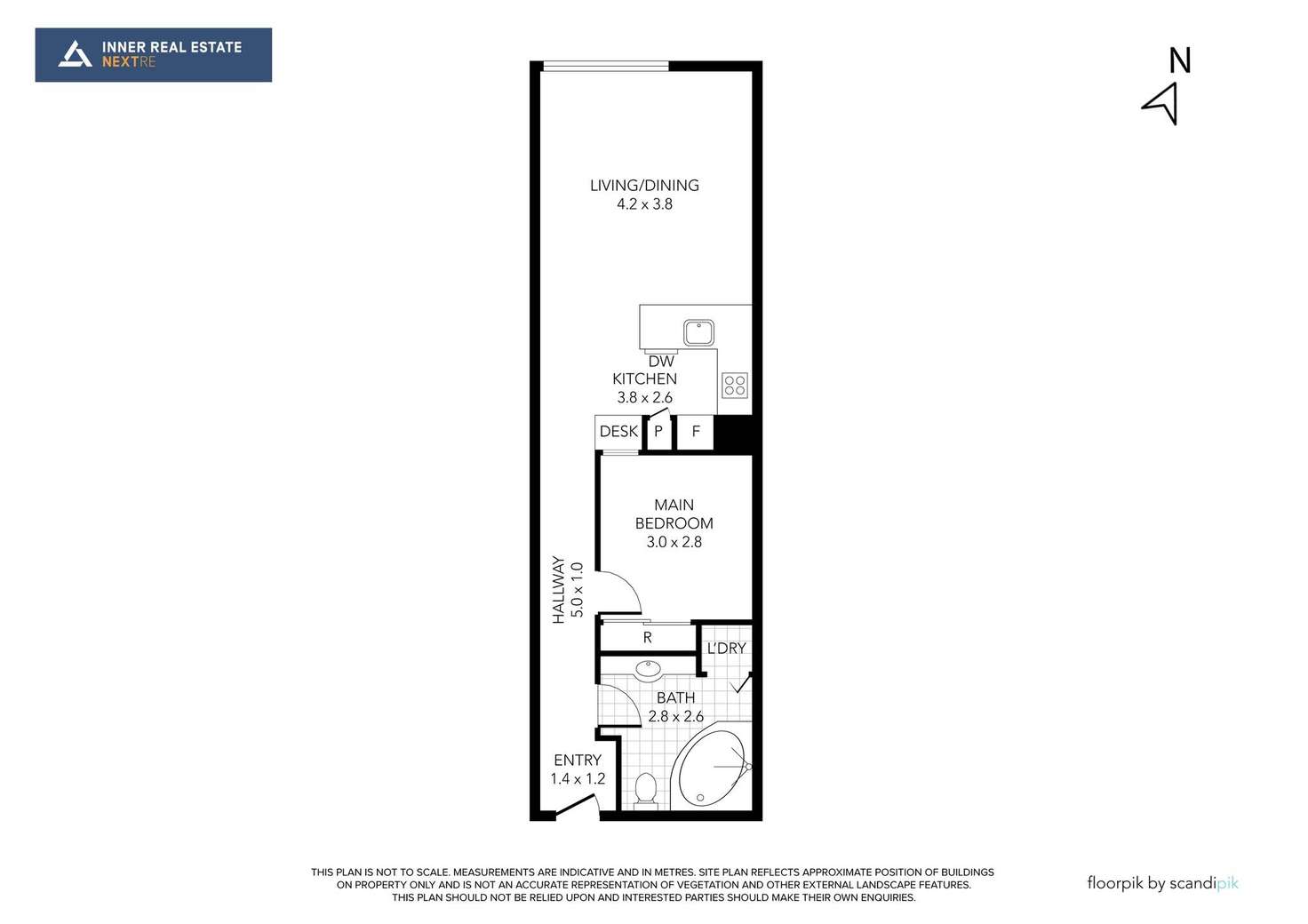 Floorplan of Homely apartment listing, 210/155 Bourke Street, Melbourne VIC 3000