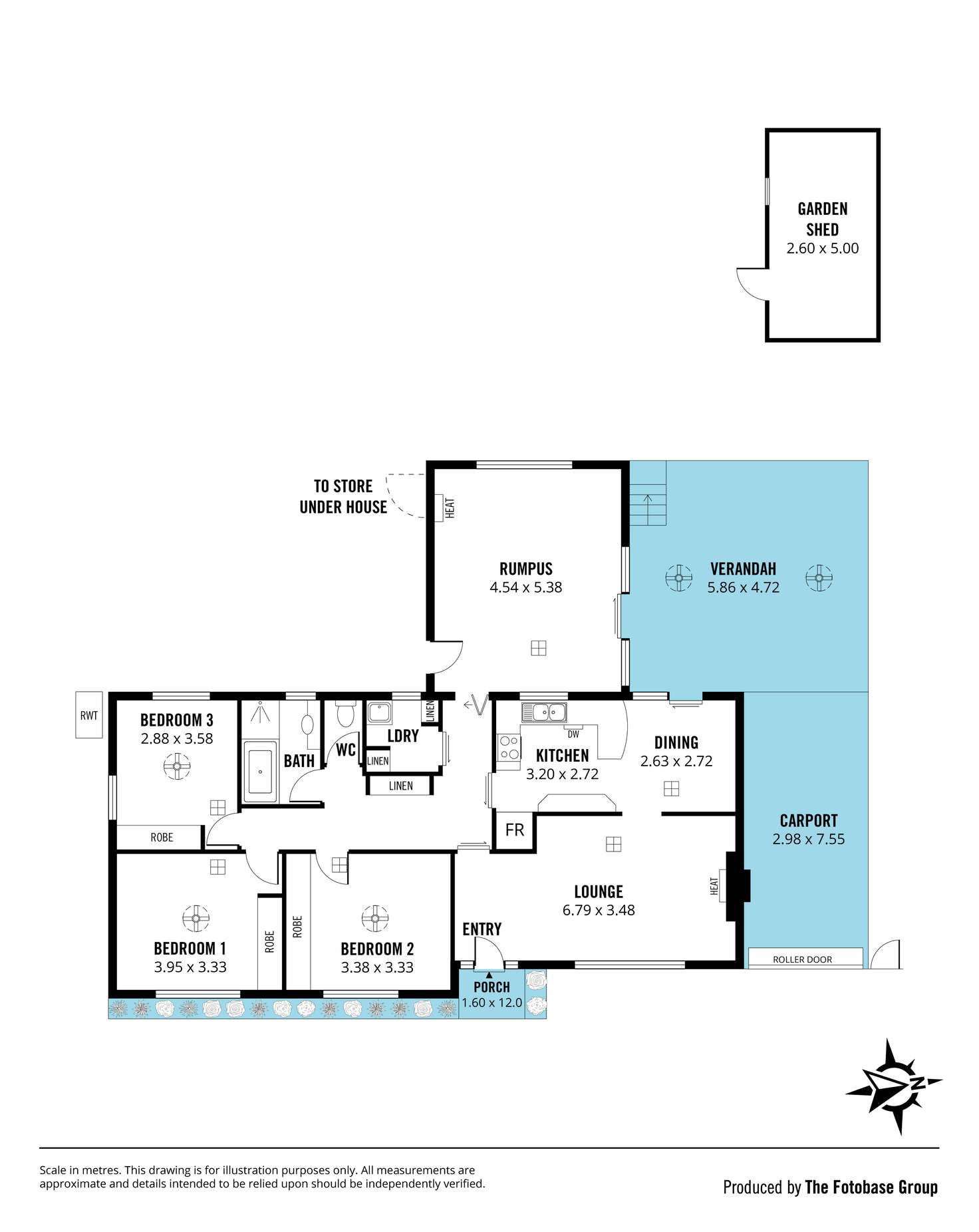 Floorplan of Homely house listing, 8 David Street, Happy Valley SA 5159