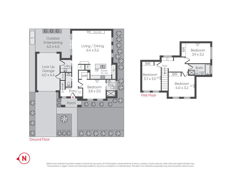 Floorplan of Homely townhouse listing, 1/34 Rayner Street, Altona VIC 3018
