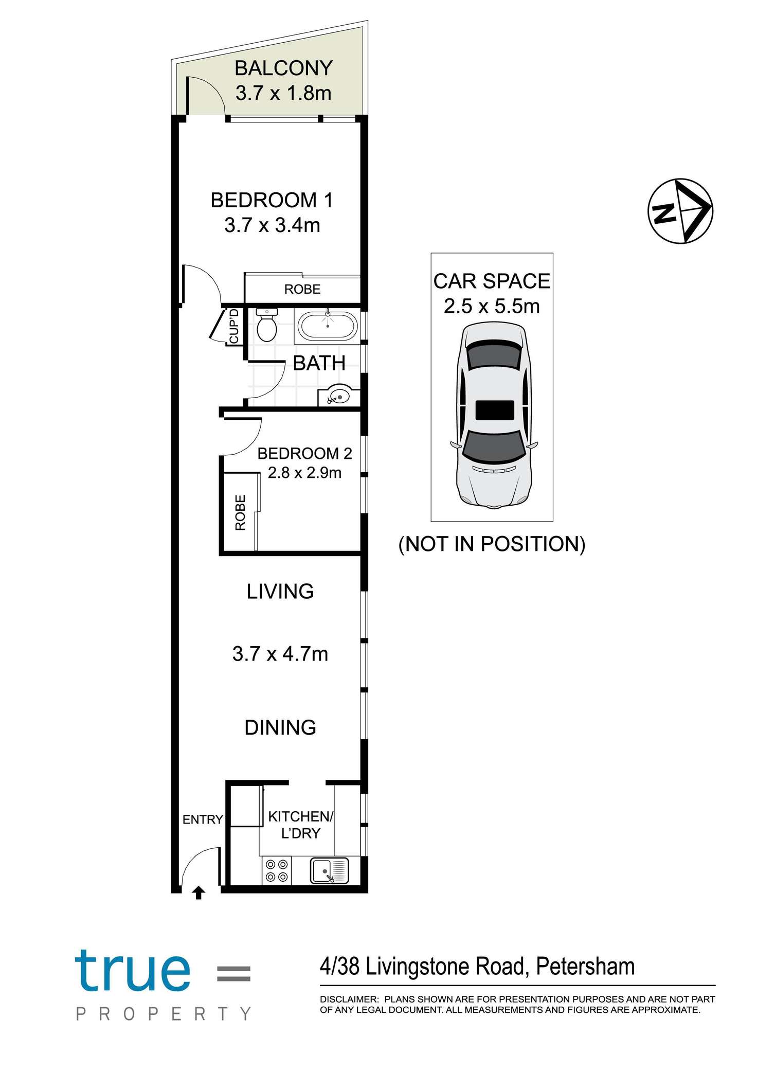Floorplan of Homely apartment listing, 4/38 Livingstone Road, Petersham NSW 2049