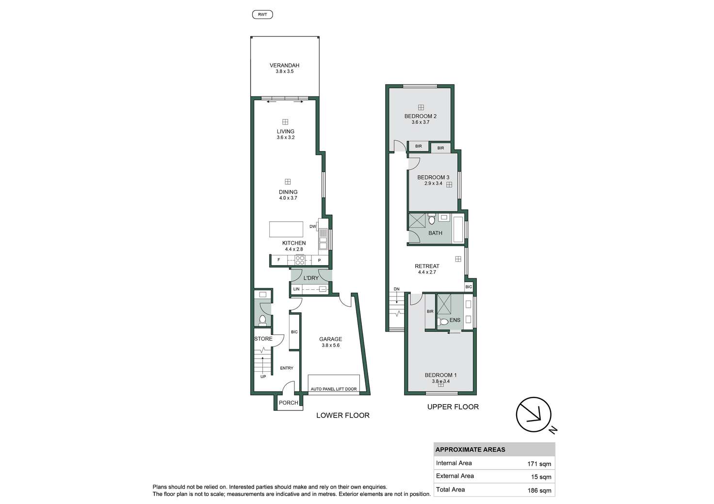 Floorplan of Homely townhouse listing, 6A Donald Street, Campbelltown SA 5074