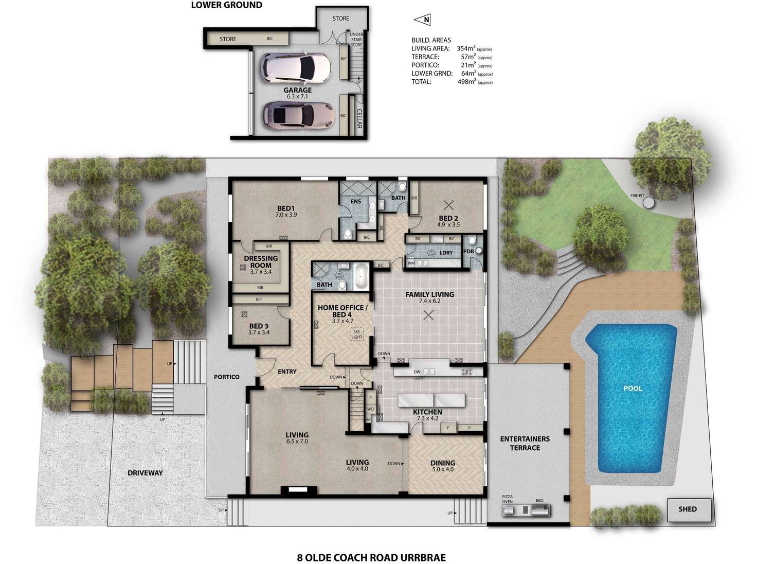 Floorplan of Homely house listing, 8 Olde Coach Road, Urrbrae SA 5064