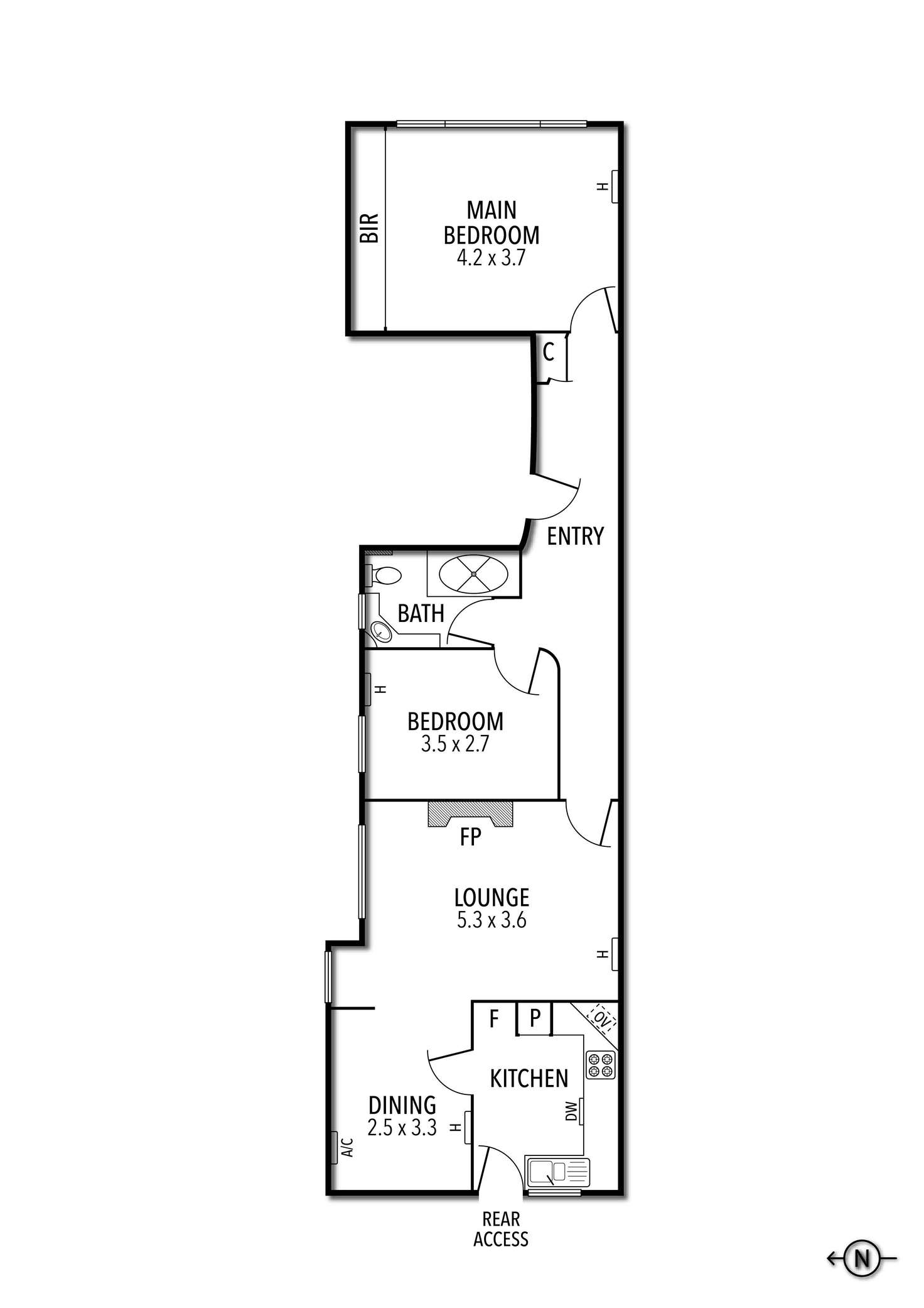 Floorplan of Homely apartment listing, 7/11 Leopold Street, South Yarra VIC 3141