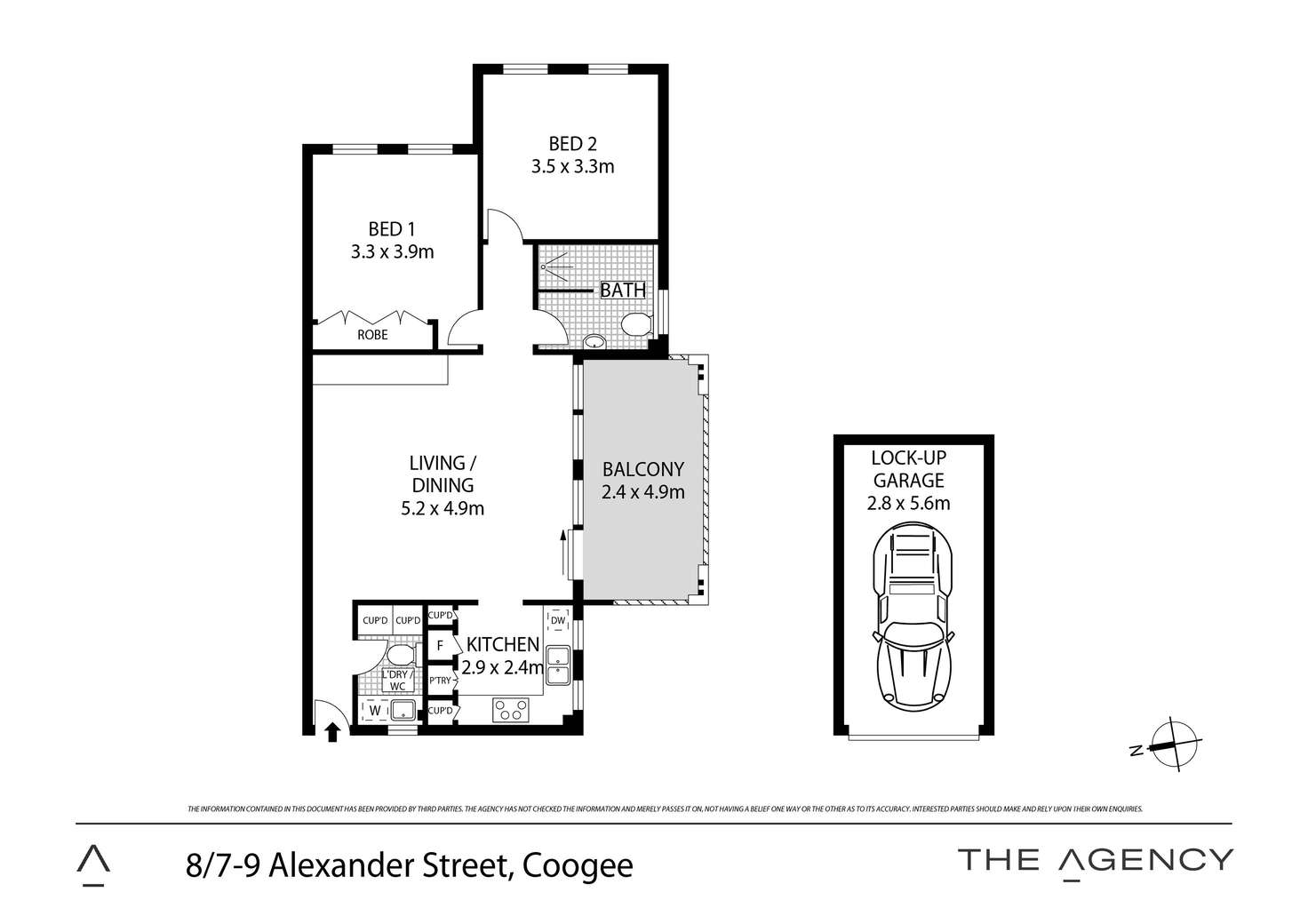Floorplan of Homely apartment listing, 8/7-9 Alexander Street, Coogee NSW 2034