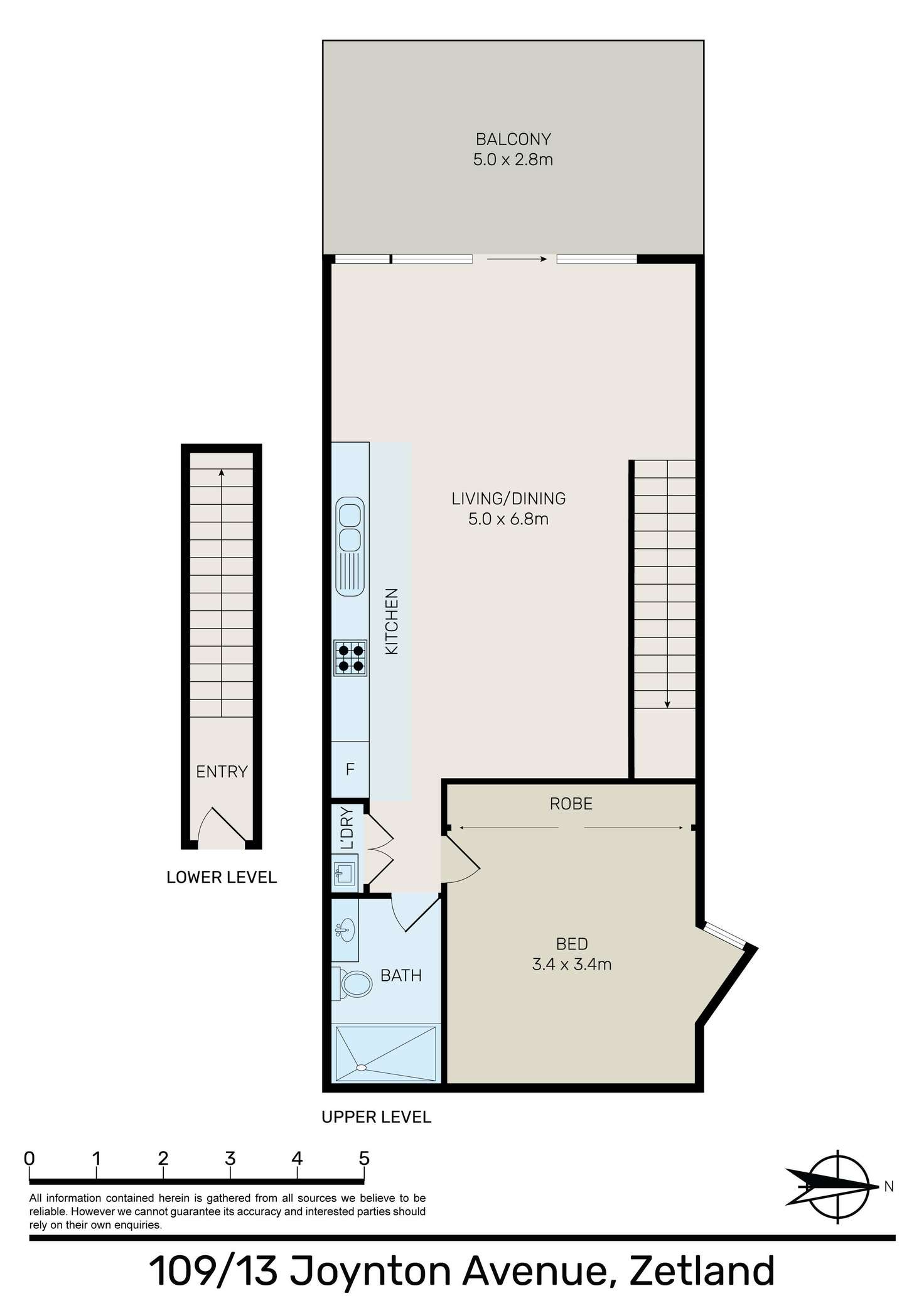 Floorplan of Homely unit listing, 109/13 Joynton Avenue, Zetland NSW 2017