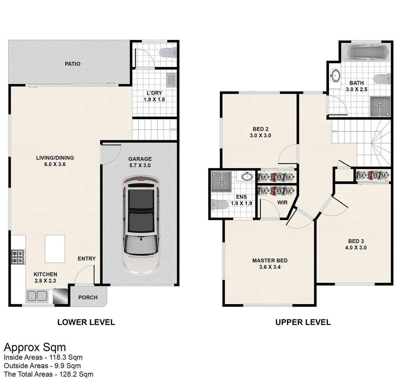 Floorplan of Homely townhouse listing, 13/20 Robert Street, Loganlea QLD 4131